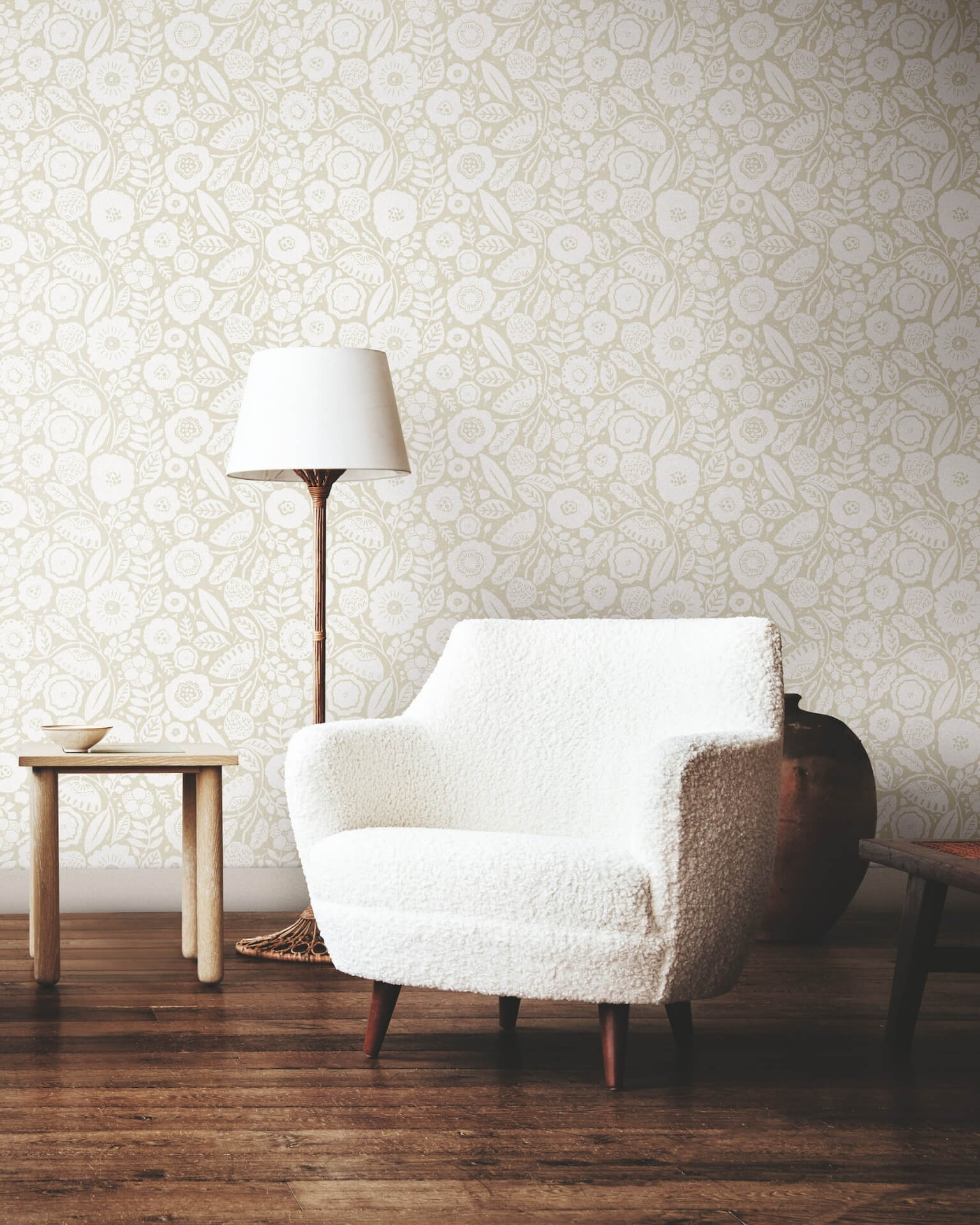 camille-blossom-linen-wallpaper-york-wallcoverings-lm5394 - York Wallpaper Wallpaper