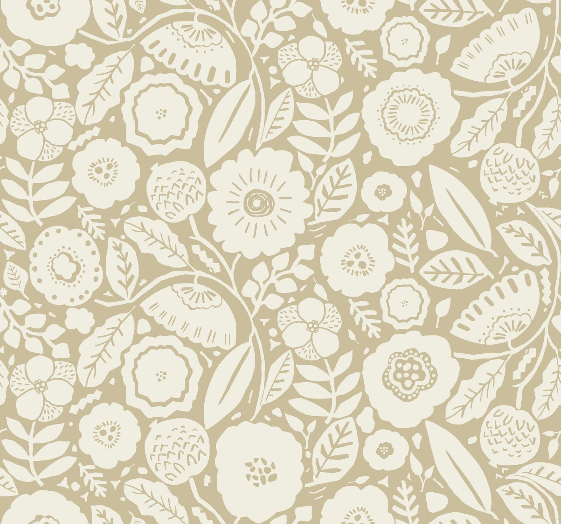 camille-blossom-ochre-wallpaper-york-wallcoverings-lm5392 - York Wallpaper Wallpaper