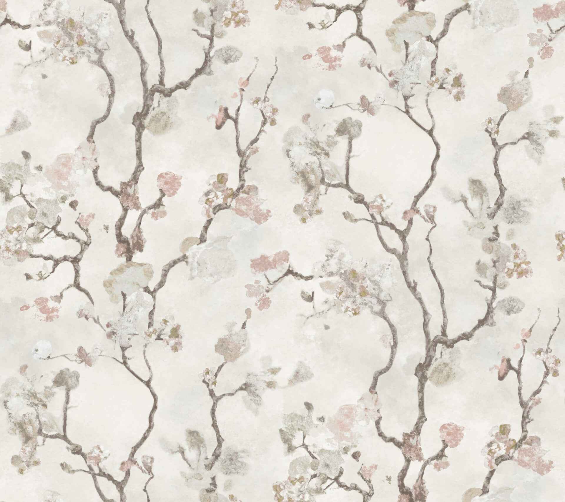 Avril Chinoiserie Blush Wallpaper - York Wallcoverings - LM5414