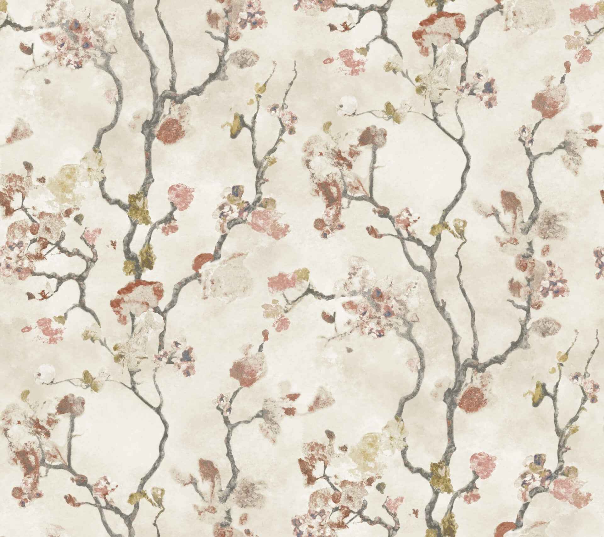 Avril Chinoiserie Coral Wallpaper - York Wallcoverings - LM5413