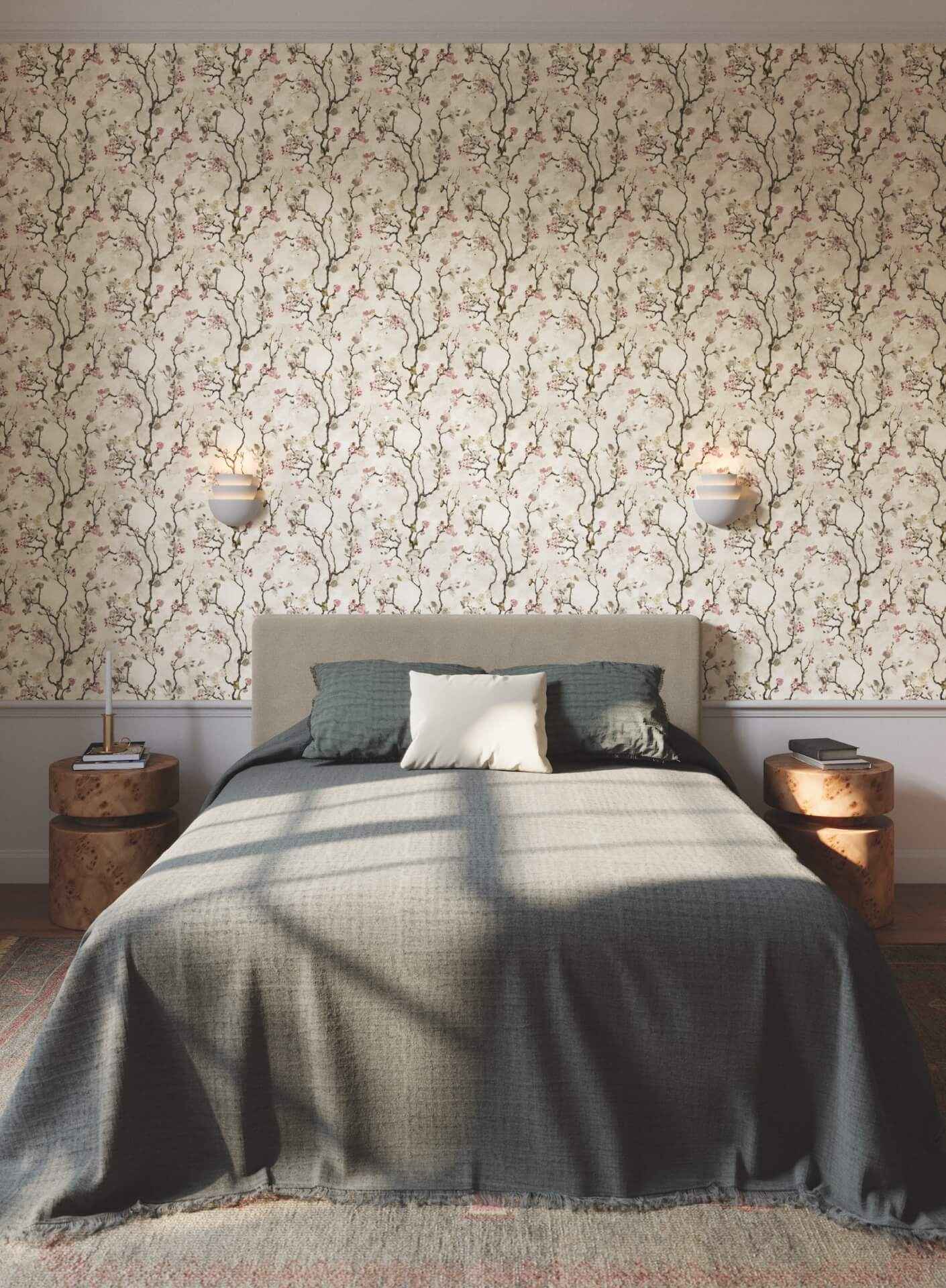 Avril Chinoiserie Rose Wallpaper - York Wallcoverings - LM5411 - York Wallcoverings Wallpaper