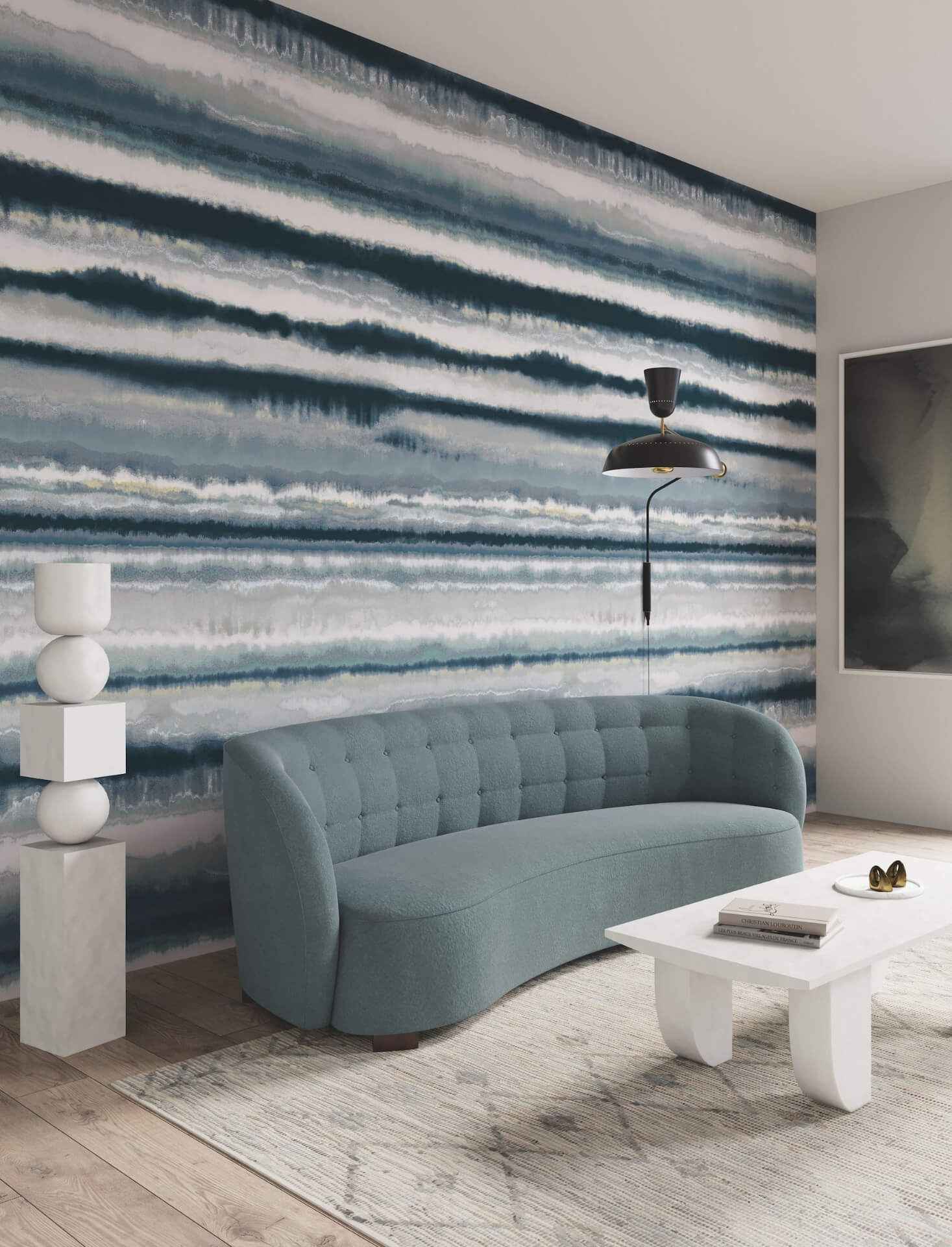Edition Mural Blue Wall Mural - York Wallcoverings - LM5426M - York Wallcoverings Papel pintado