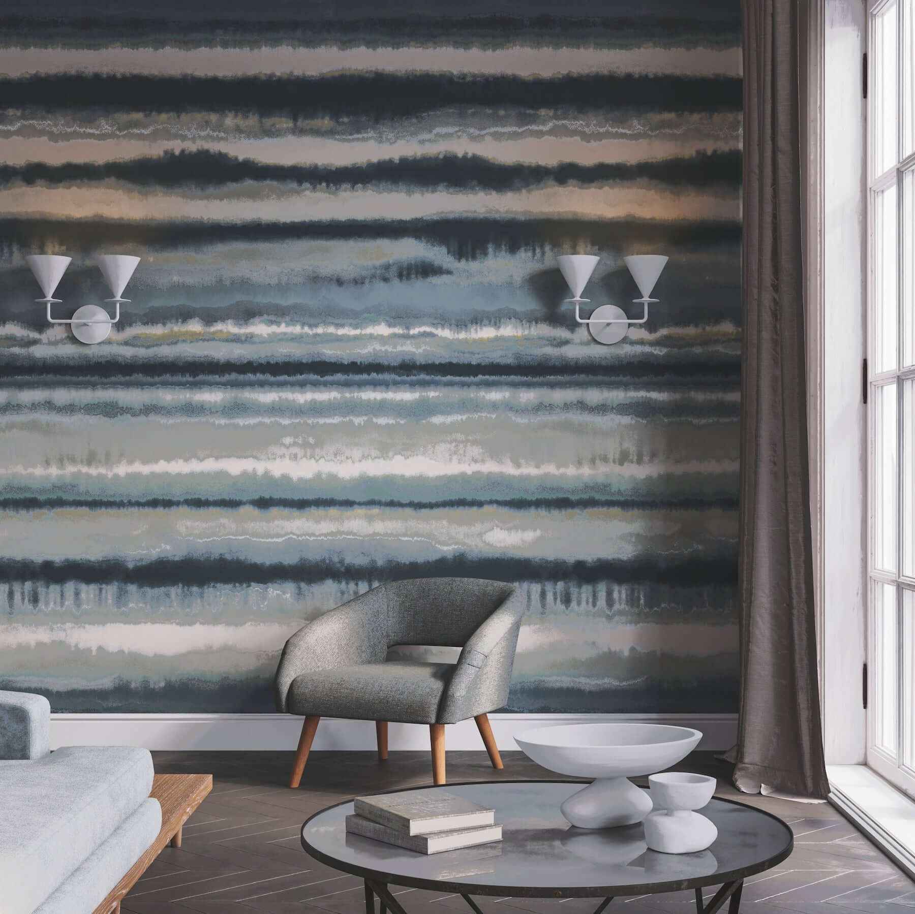 Edition Mural Blue Wall Mural - York Wallcoverings - LM5426M - York Wallcoverings Papel pintado