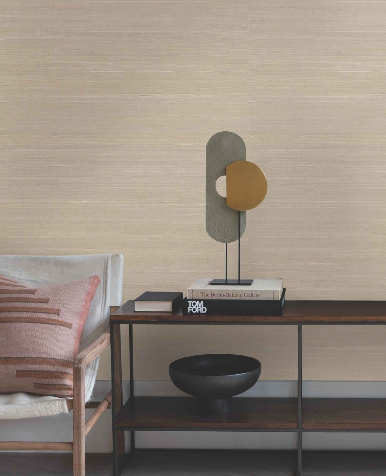 Abaca Weave Beige Wallpaper - York Wallcoverings - GL0501GV - York Wallcoverings Wallpaper