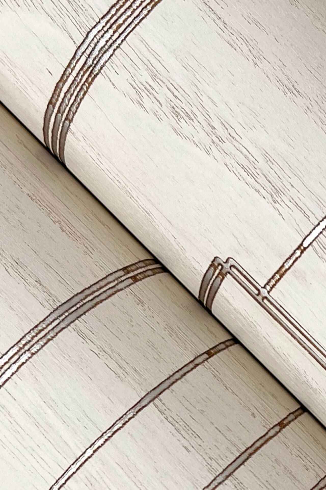 Inlay Line White Wallpaper - York Wallcoverings - GV0257 - York Wallcoverings Wallpaper