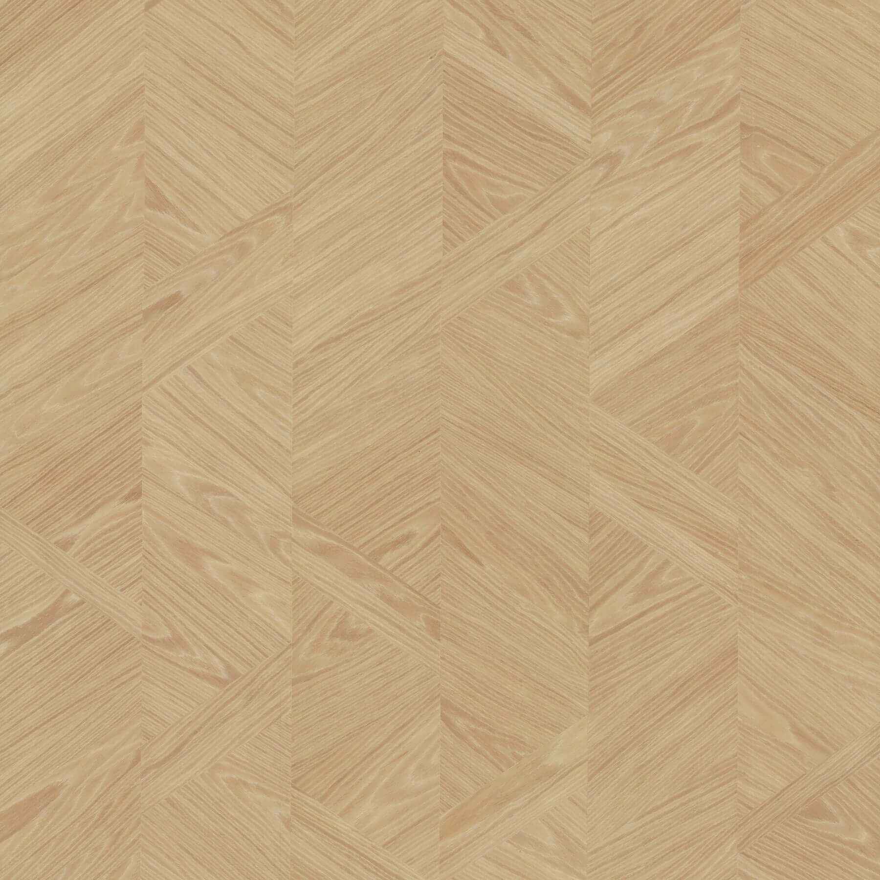 Interlocking Wood Oak Wallpaper - York Wallcoverings - GV0244