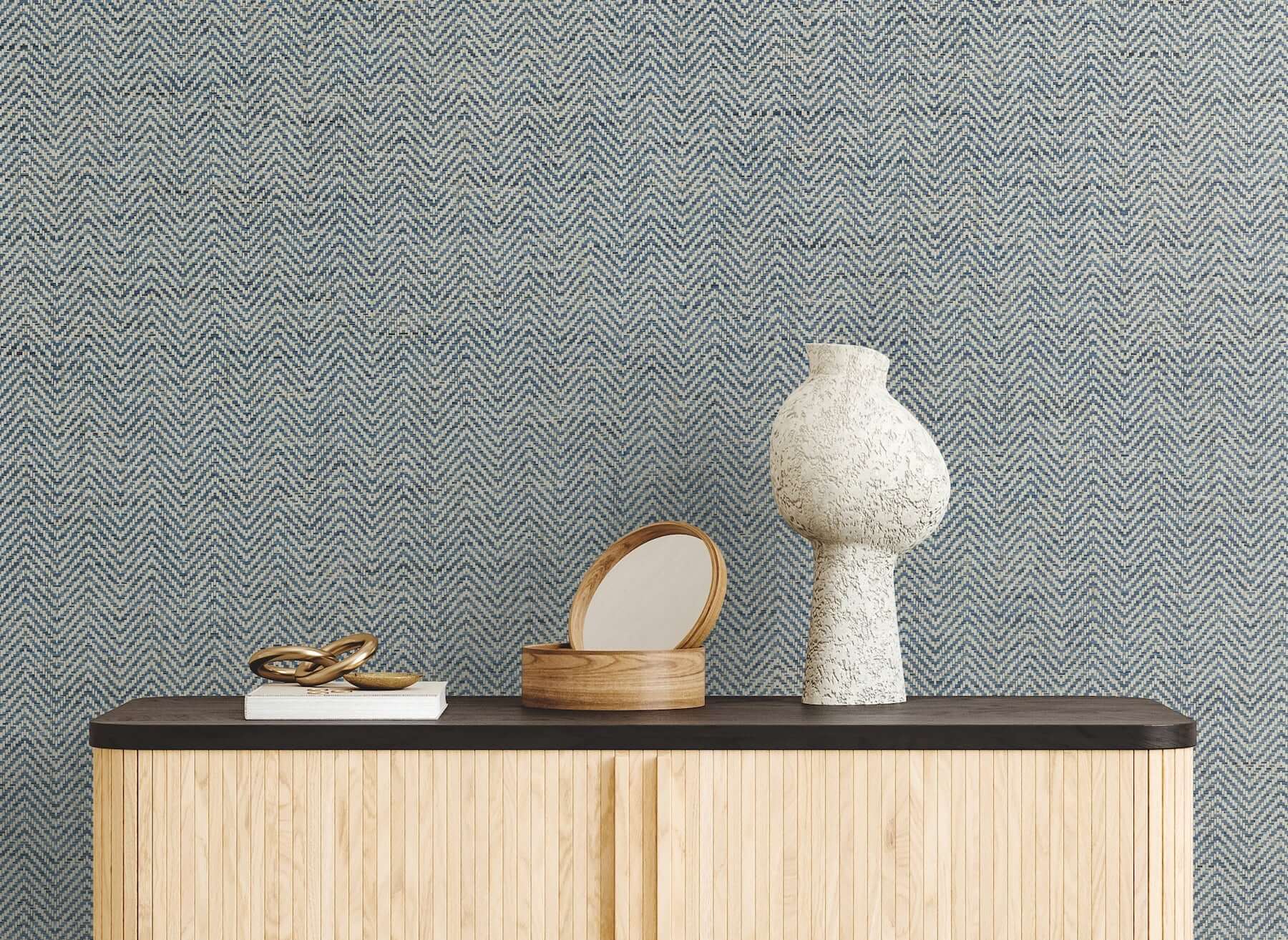 tailored-weave-blue-wallpaper-york-wallcoverings-gv0196 - York Wallpaper Wallpaper