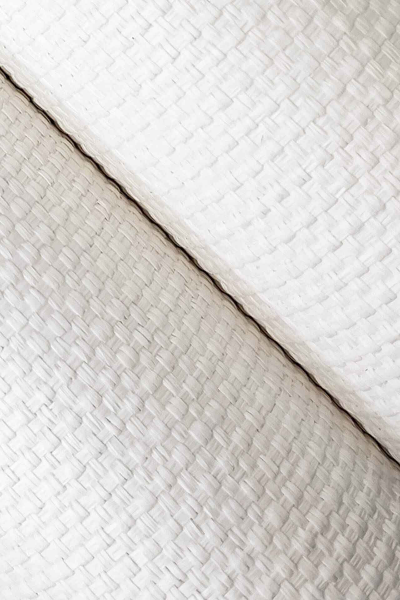 Wicker Work White Wallpaper - York Wallcoverings - GV0262 - York Wallcoverings Wallpaper