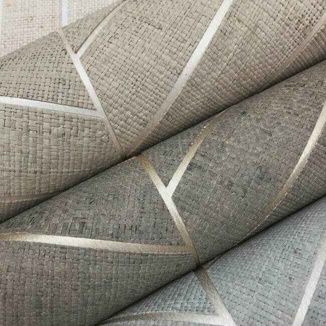Atelier Herringbone White Wallpaper - York Wallcoverings - HO2108 - York Wallcoverings Wallpaper