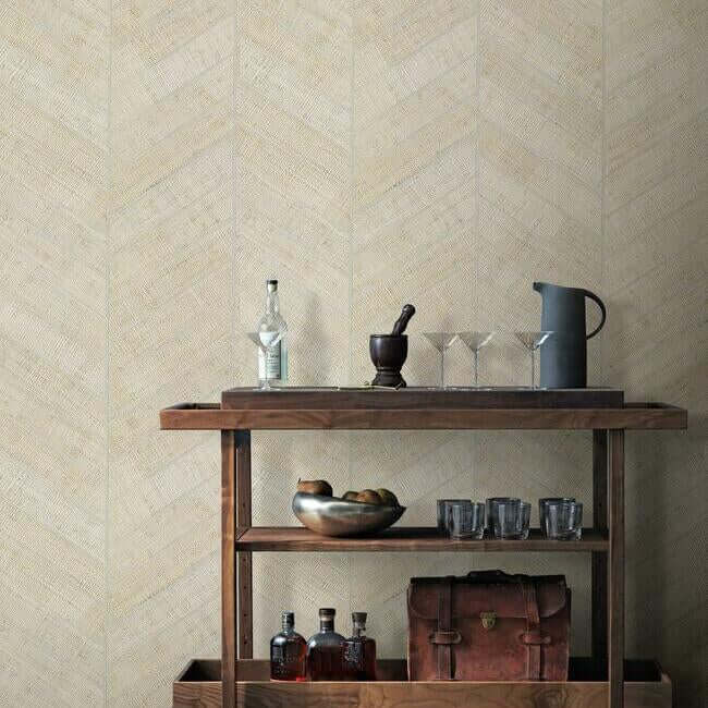 atelier-herringbone-wallpaper-white-york-wallcoverings-ho2108 - York Wallcoverings Wallpaper
