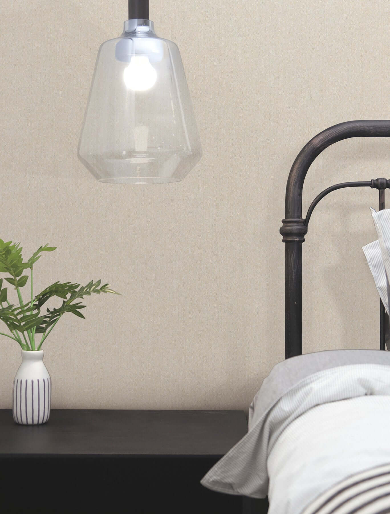 purl-one-high-performance-vinyl-wallpaper-cream-york-wallcoverings-ud2507n - York Wallcoverings Wallpaper