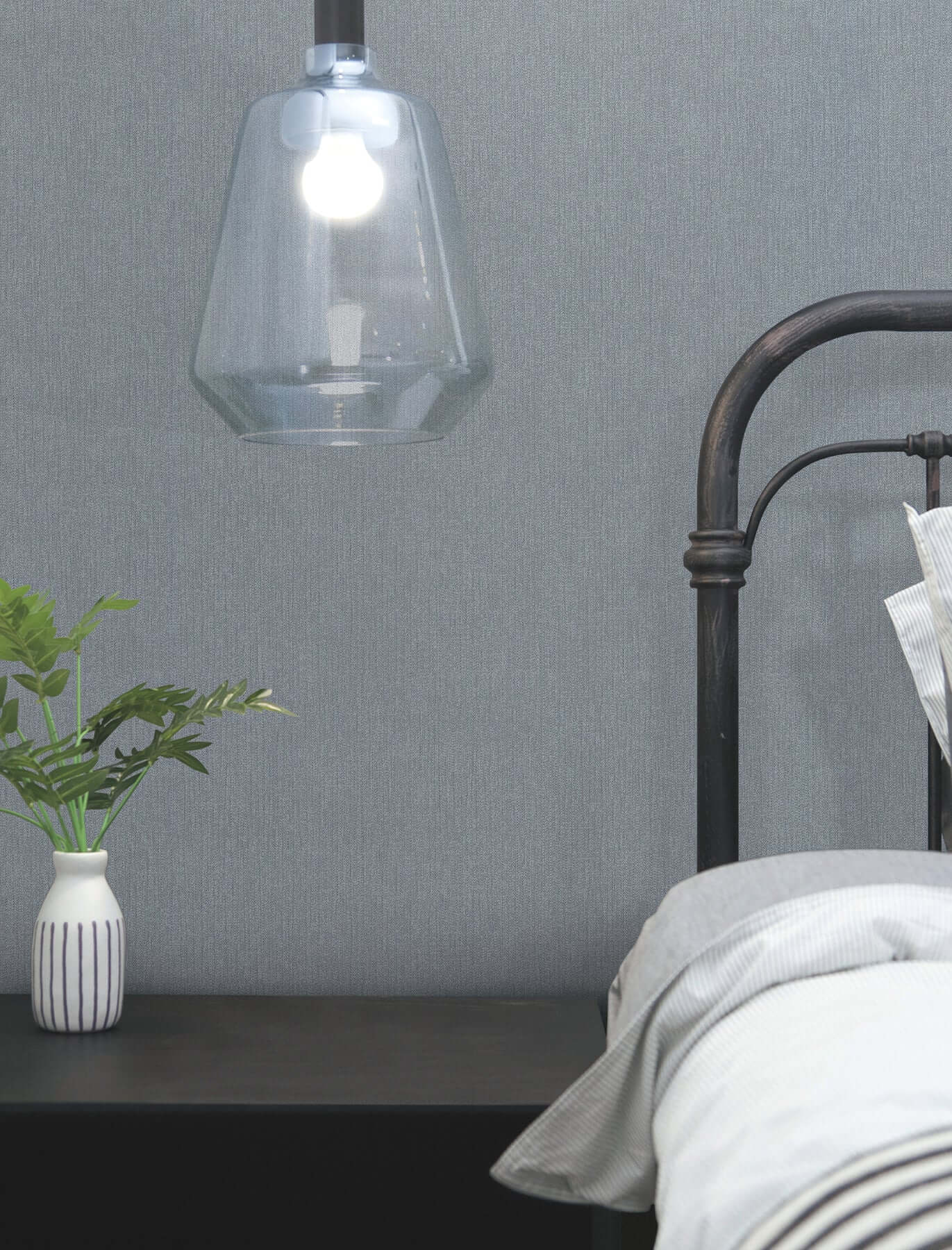 purl-one-high-performance-vinyl-wallpaper-denim-york-wallcoverings-ud2511n - York Wallcoverings Wallpaper