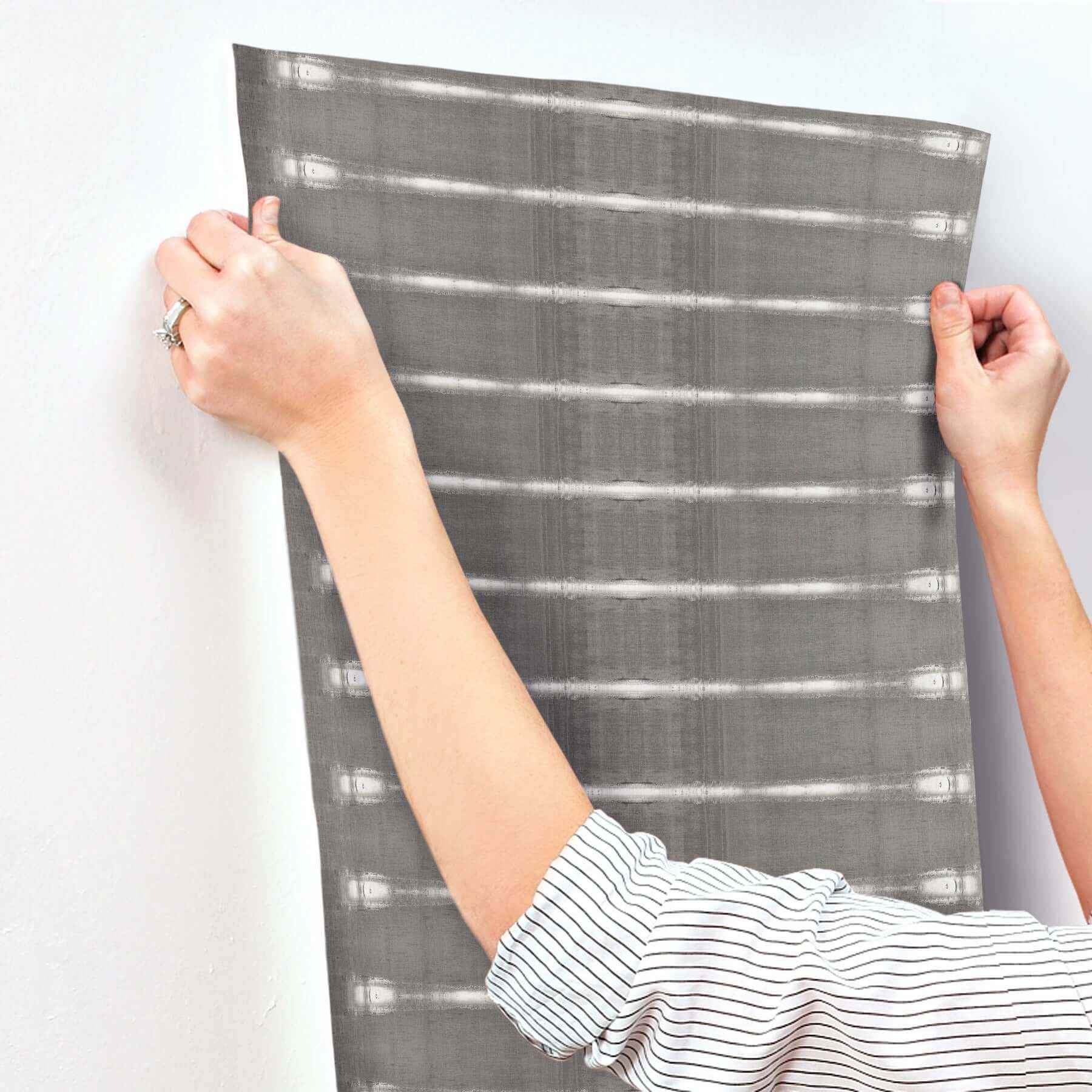 Resound Graphite Wallpaper - York Wallcoverings - UD2519N - York Wallcoverings Wallpaper