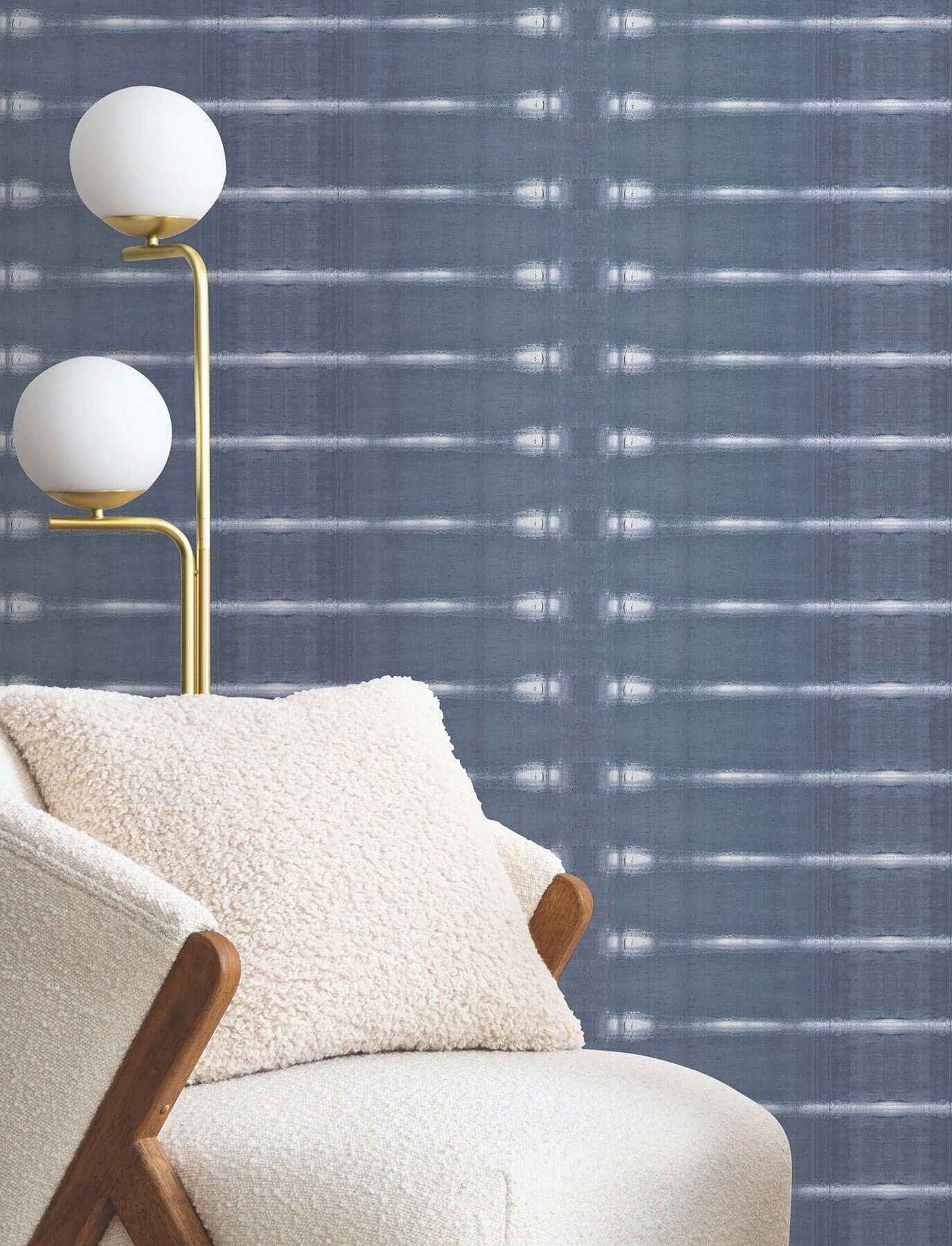 Resound Indigo Wallpaper - York Wallcoverings - UD2515N - York Wallcoverings Wallpaper