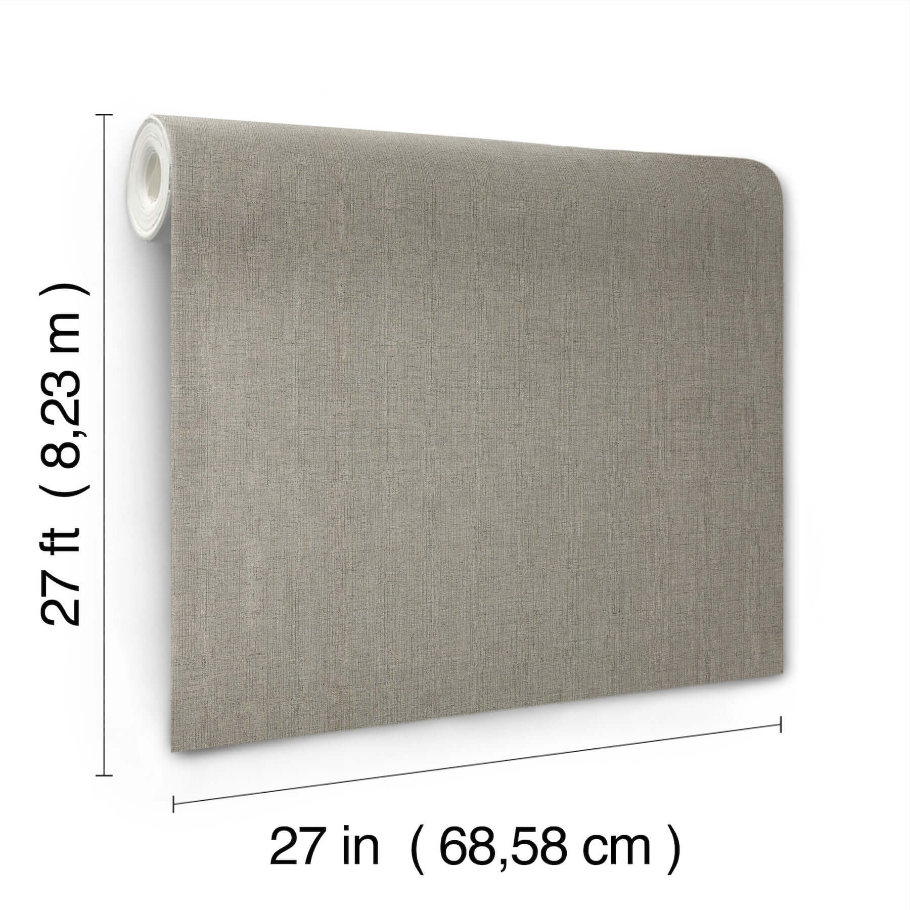 hardy-linen-high-performance-vinyl-wallpaper-cinder-york-wallcoverings-ud2561n - York Wallcoverings Wallpaper