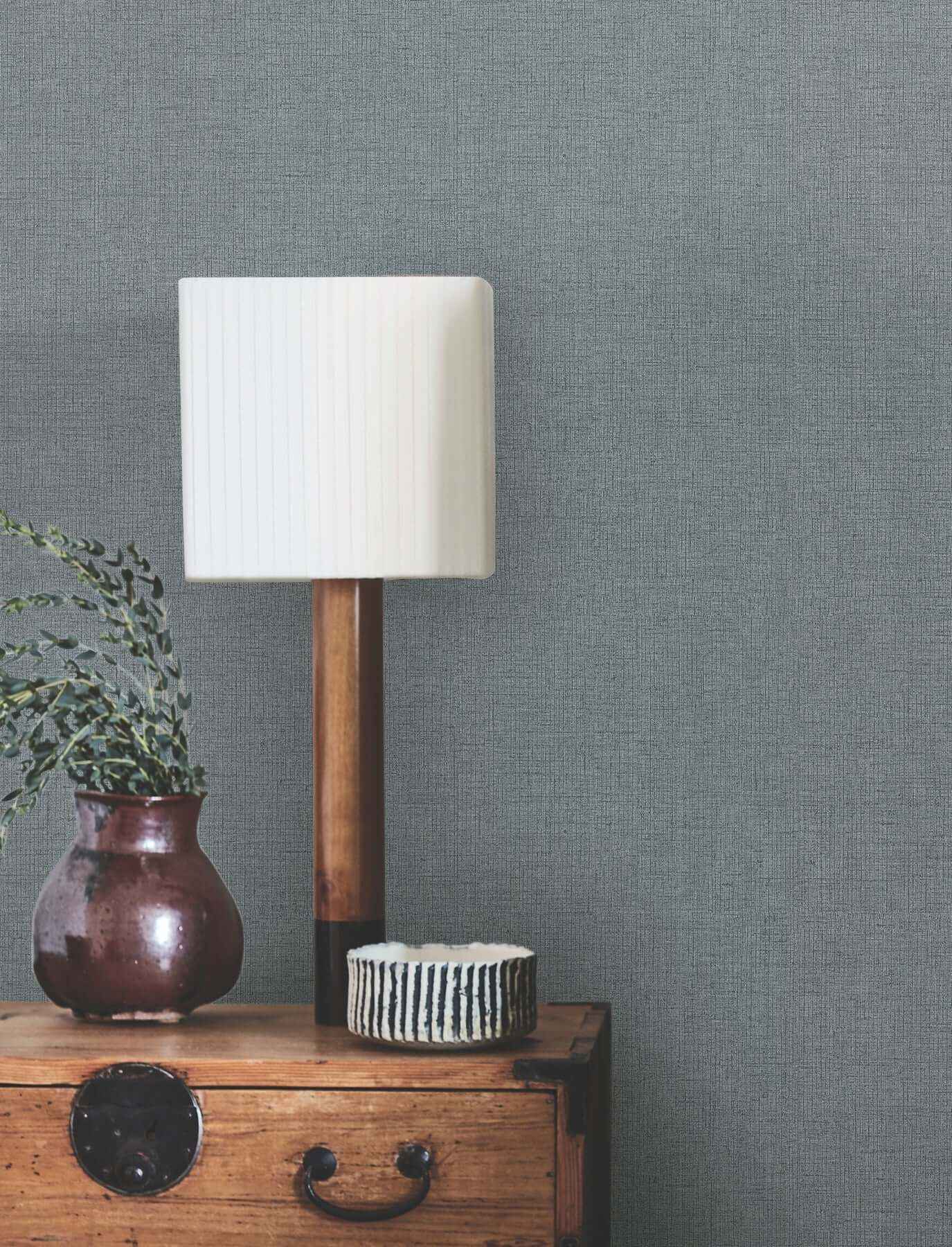 Hardy Linen Juniper Wallpaper - York Wallcoverings - UD2560N - York Wallcoverings Wallpaper
