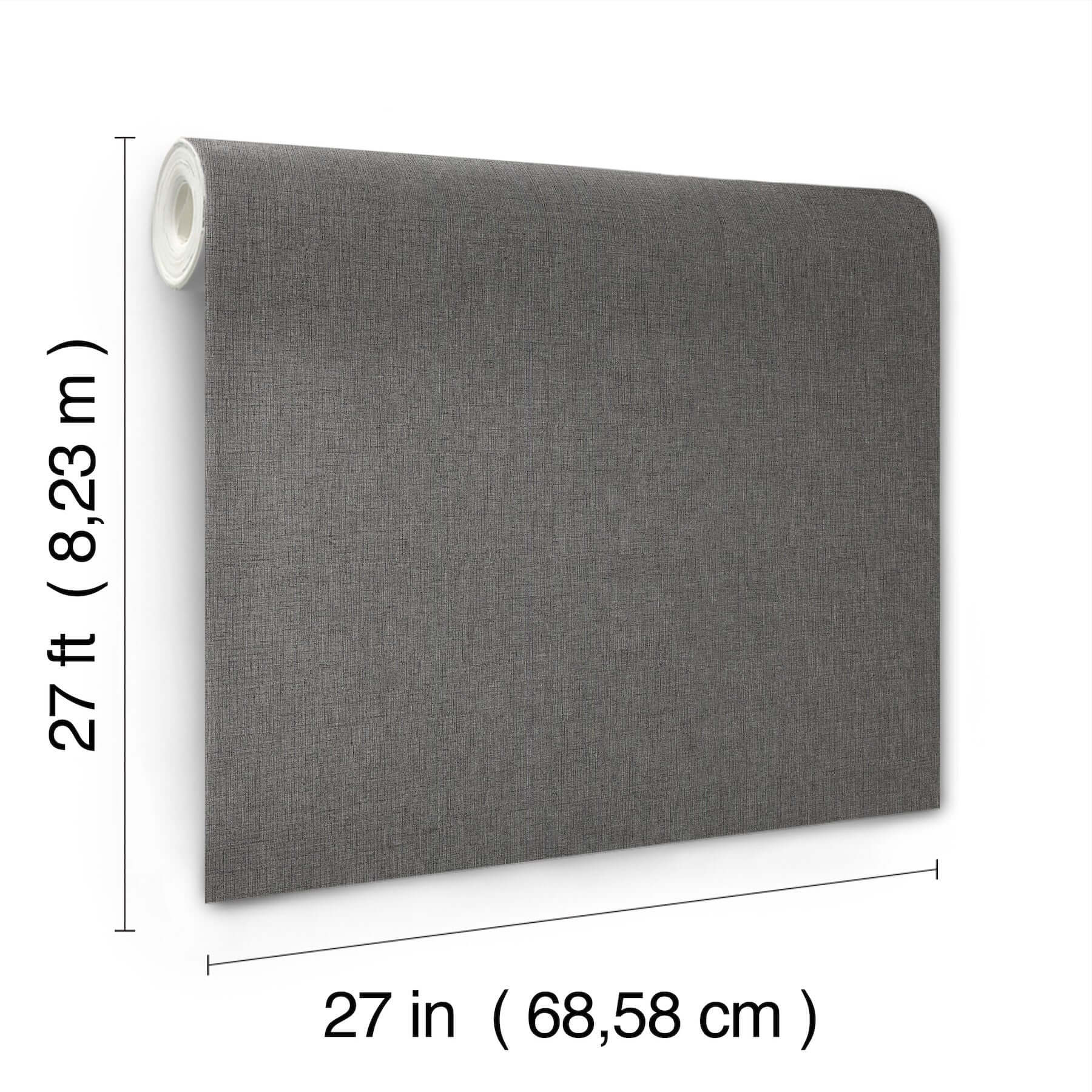 hardy-linen-high-performance-vinyl-wallpaper-onyx-york-wallcoverings-ud2562n - York Wallcoverings Wallpaper