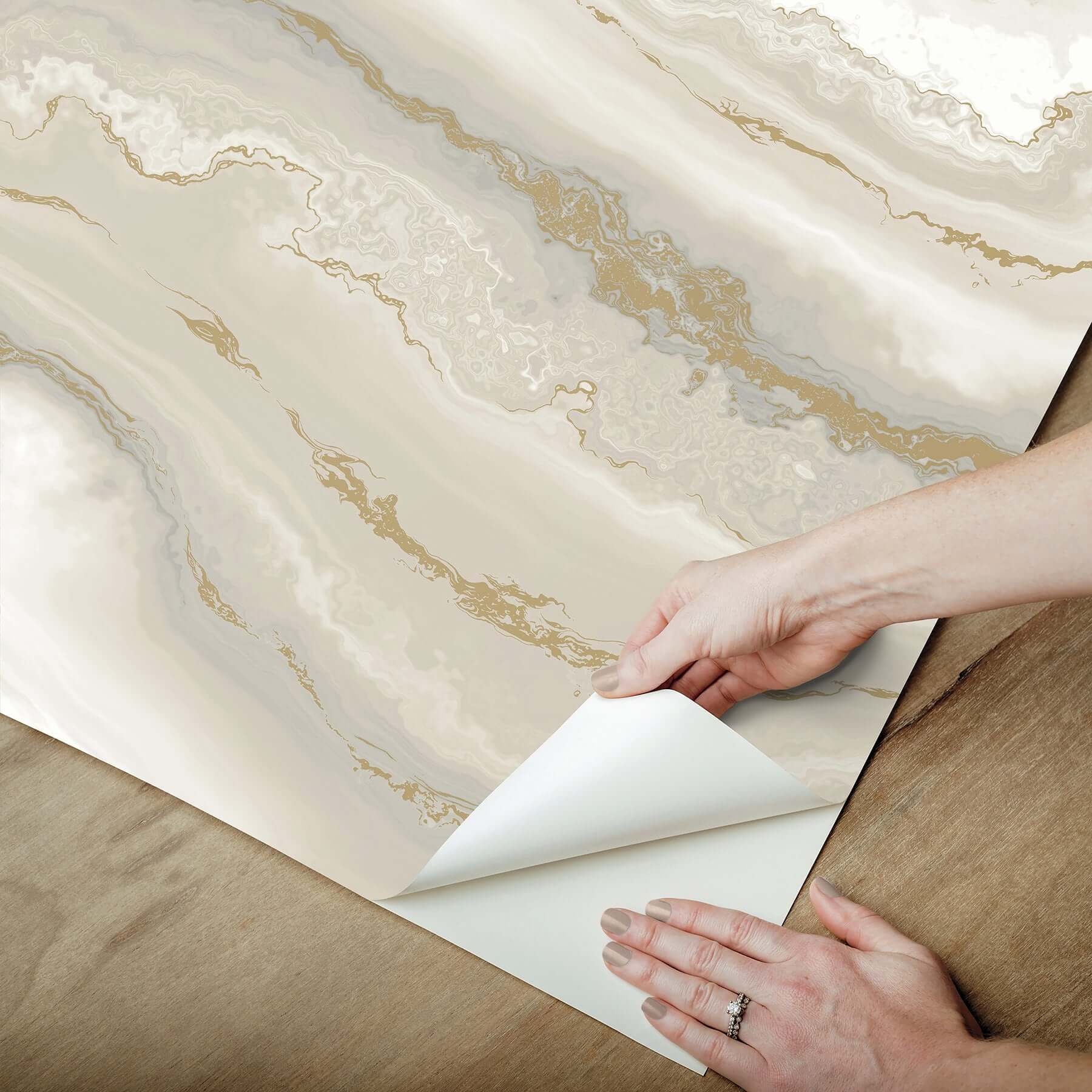 shifting-sands-beige-peel-stick-wallpaper-york-wallcoverings-psw1560rl - York Wallcoverings Wallpaper