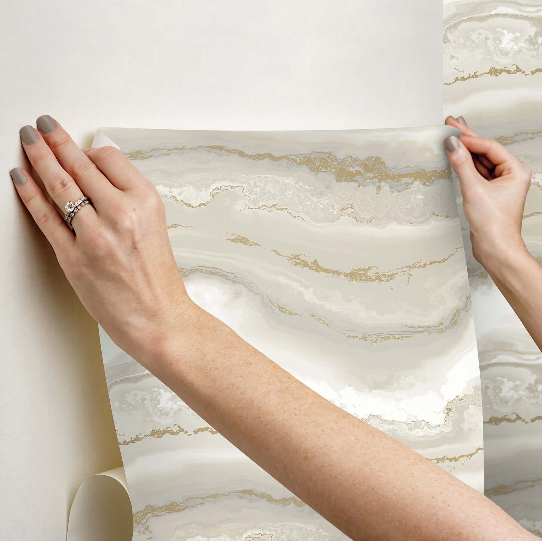 shifting-sands-beige-peel-stick-wallpaper-york-wallcoverings-psw1560rl - York Wallcoverings Wallpaper