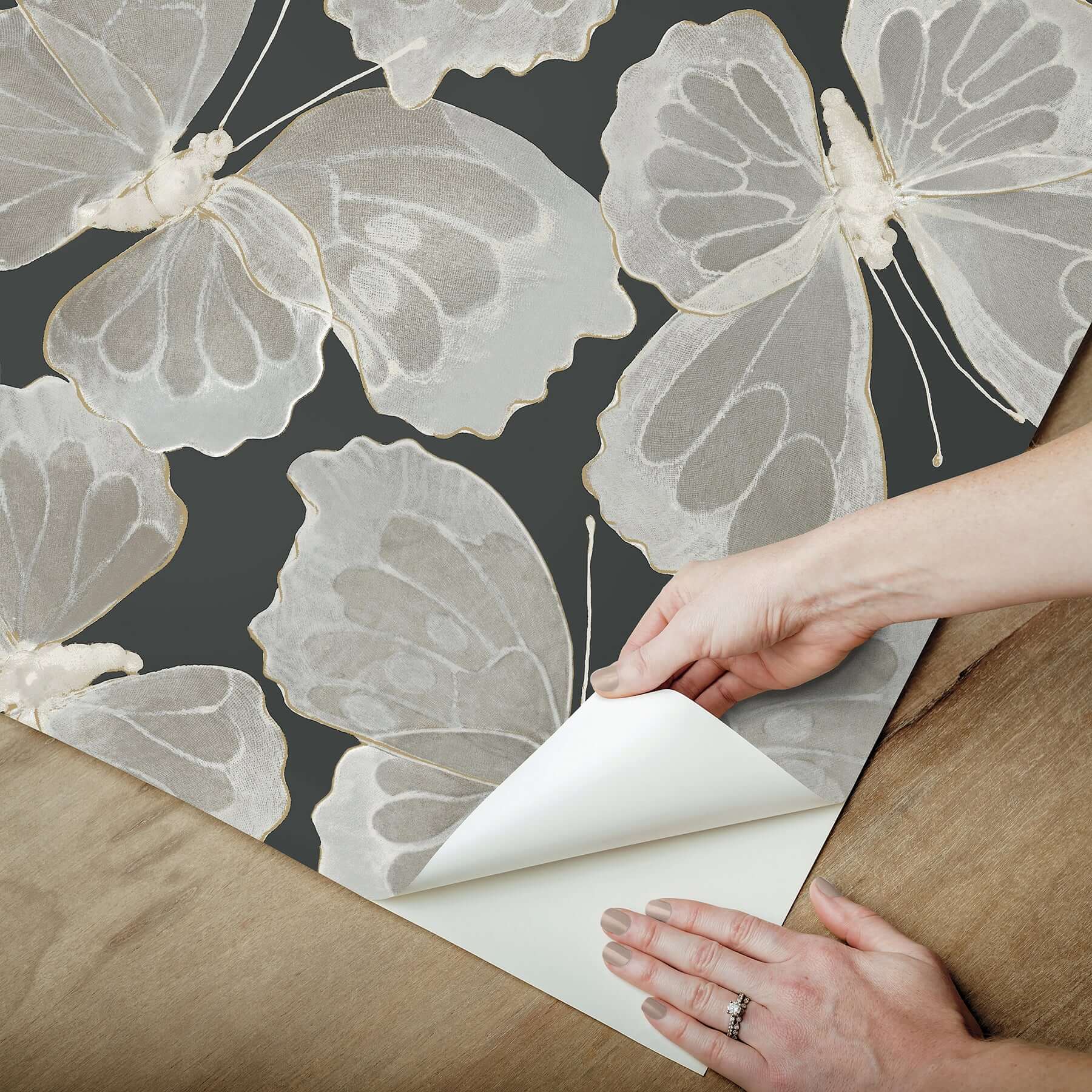 monarch-onyx-peel-stick-wallpaper-york-wallcoverings-psw1565rl - York Wallcoverings Wallpaper