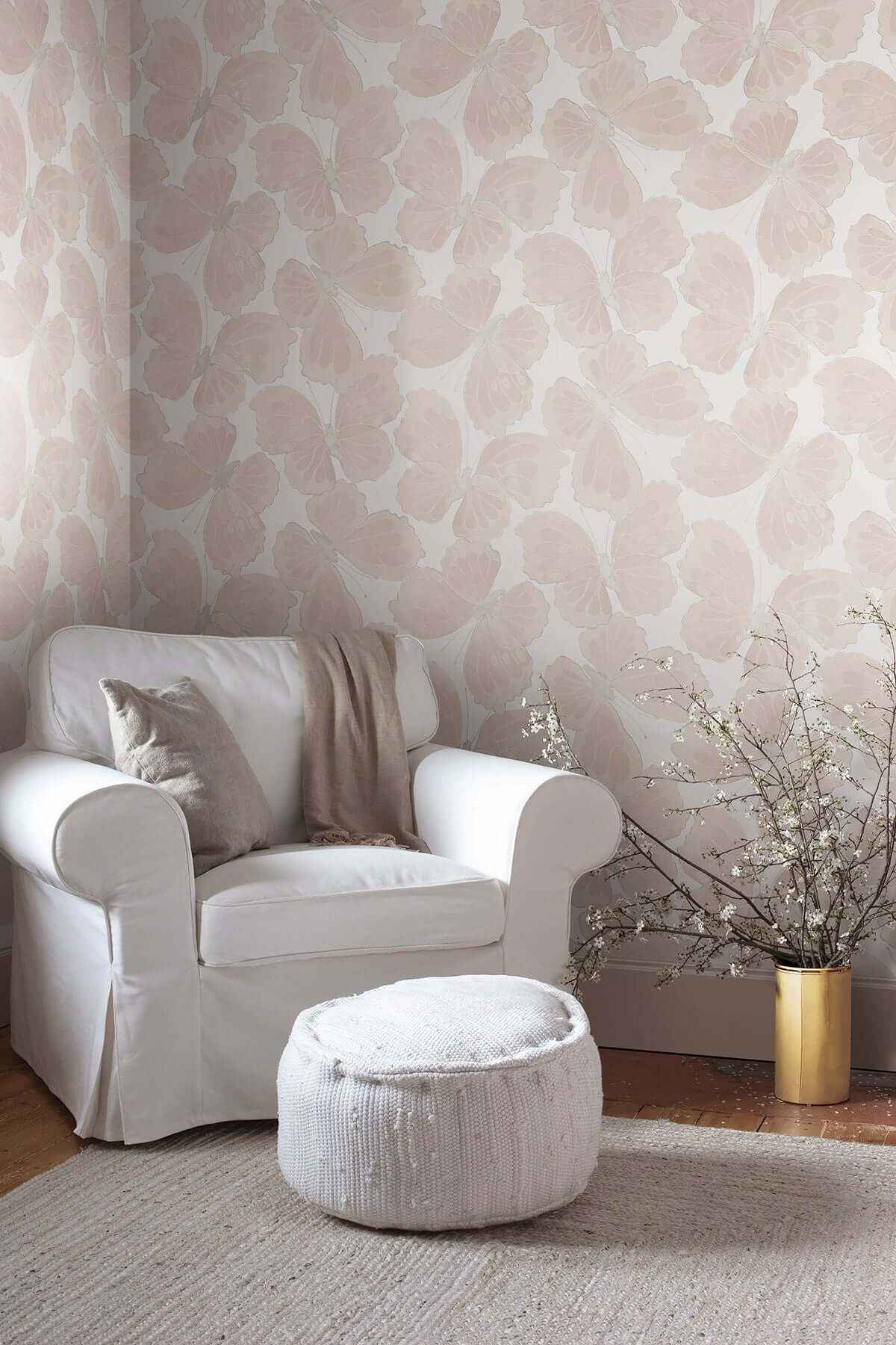 Monarch Pink Peel & Stick Wallpaper - York Wallcoverings - PSW1567RL - York Wallcoverings Wallpaper
