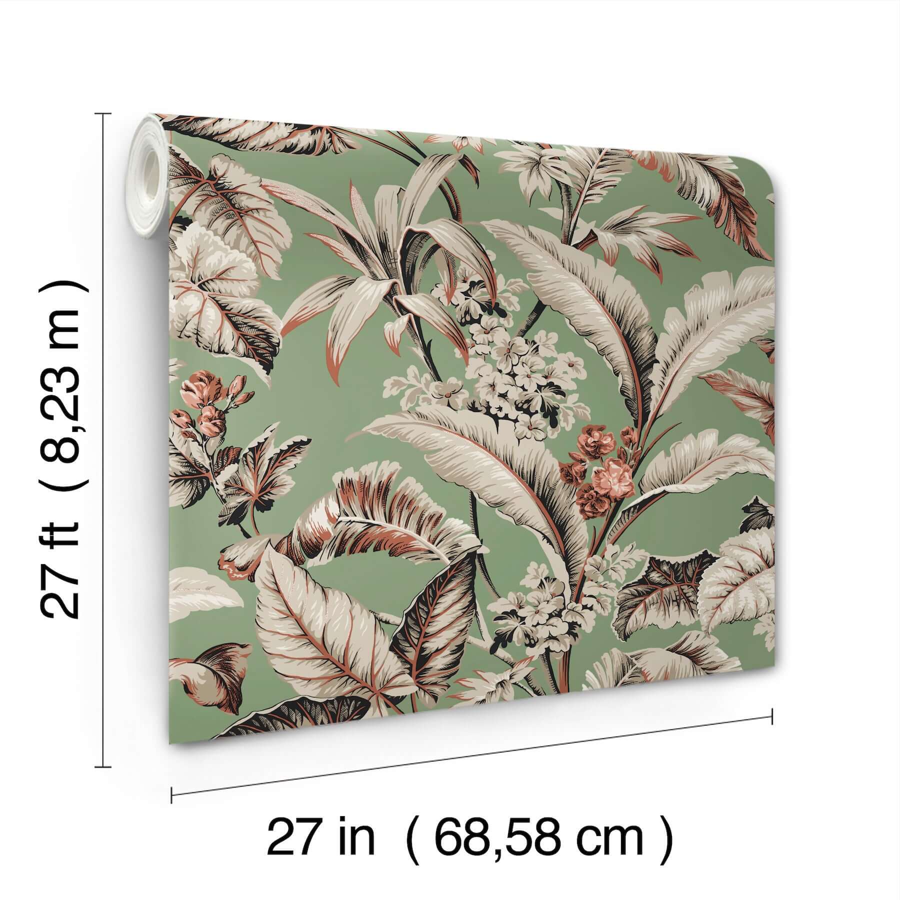 mystic-isle-green-wallpaper-york-wallcoverings-gt4505 - York Wallcoverings Wallpaper