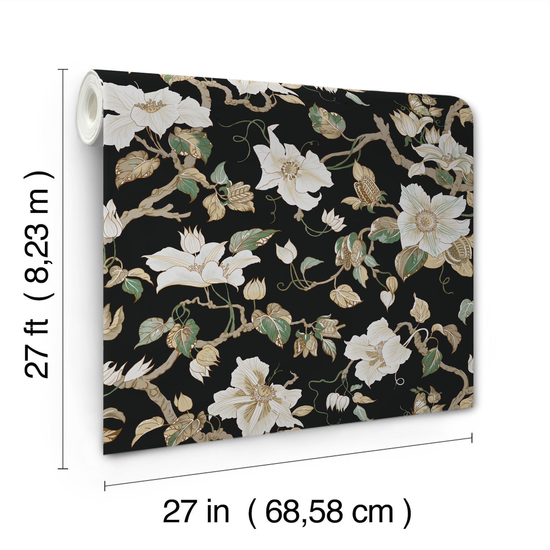 marguerite-vine-wallpaper-black-york-wallcoverings-gt4514