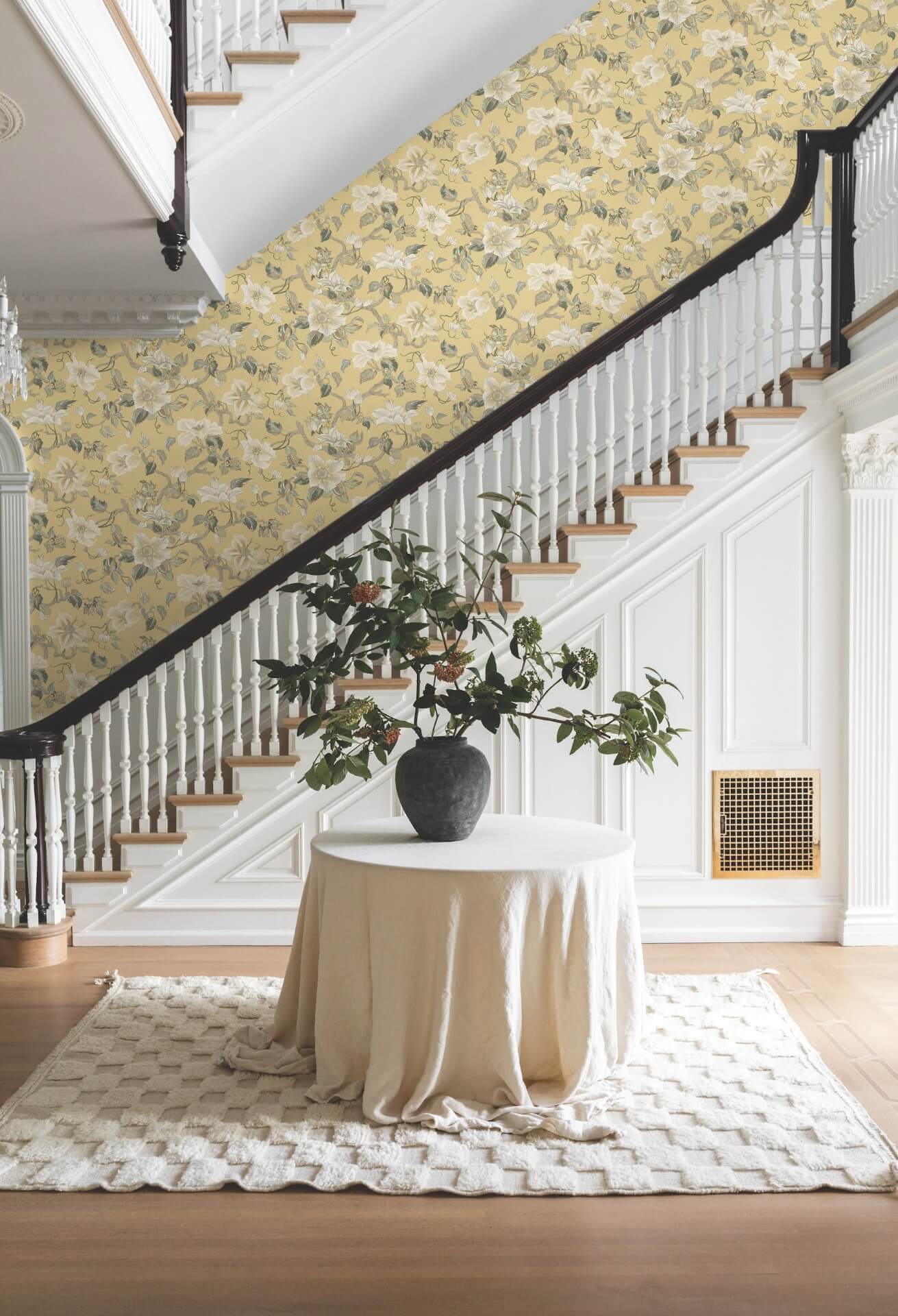 marguerite-vine-yellow-wallpaper-york-wallcoverings-gt4515 - York Wallpaper Wallpaper