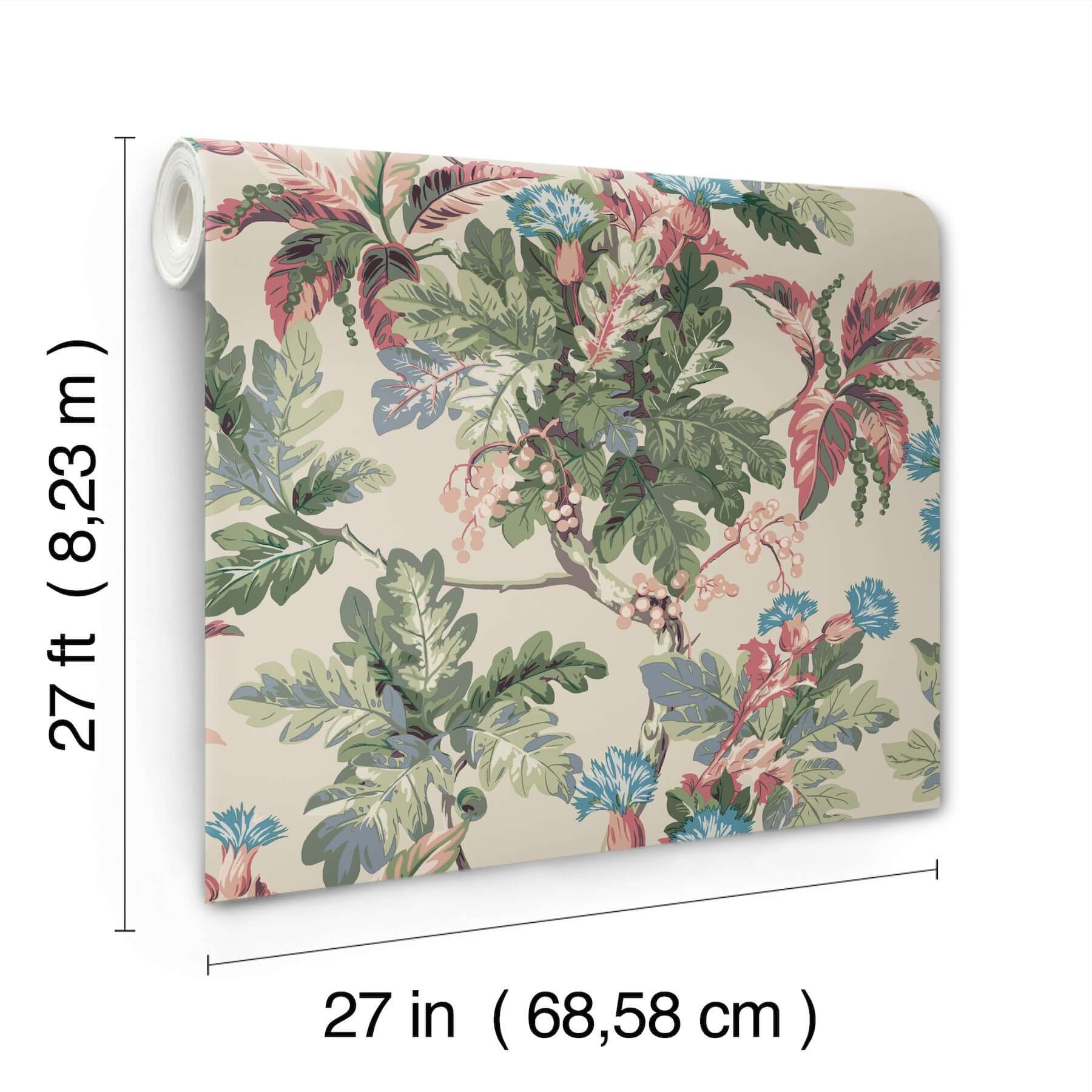 briarwood-taupe-wallpaper-york-wallcoverings-gt4522 - York Wallcoverings Wallpaper