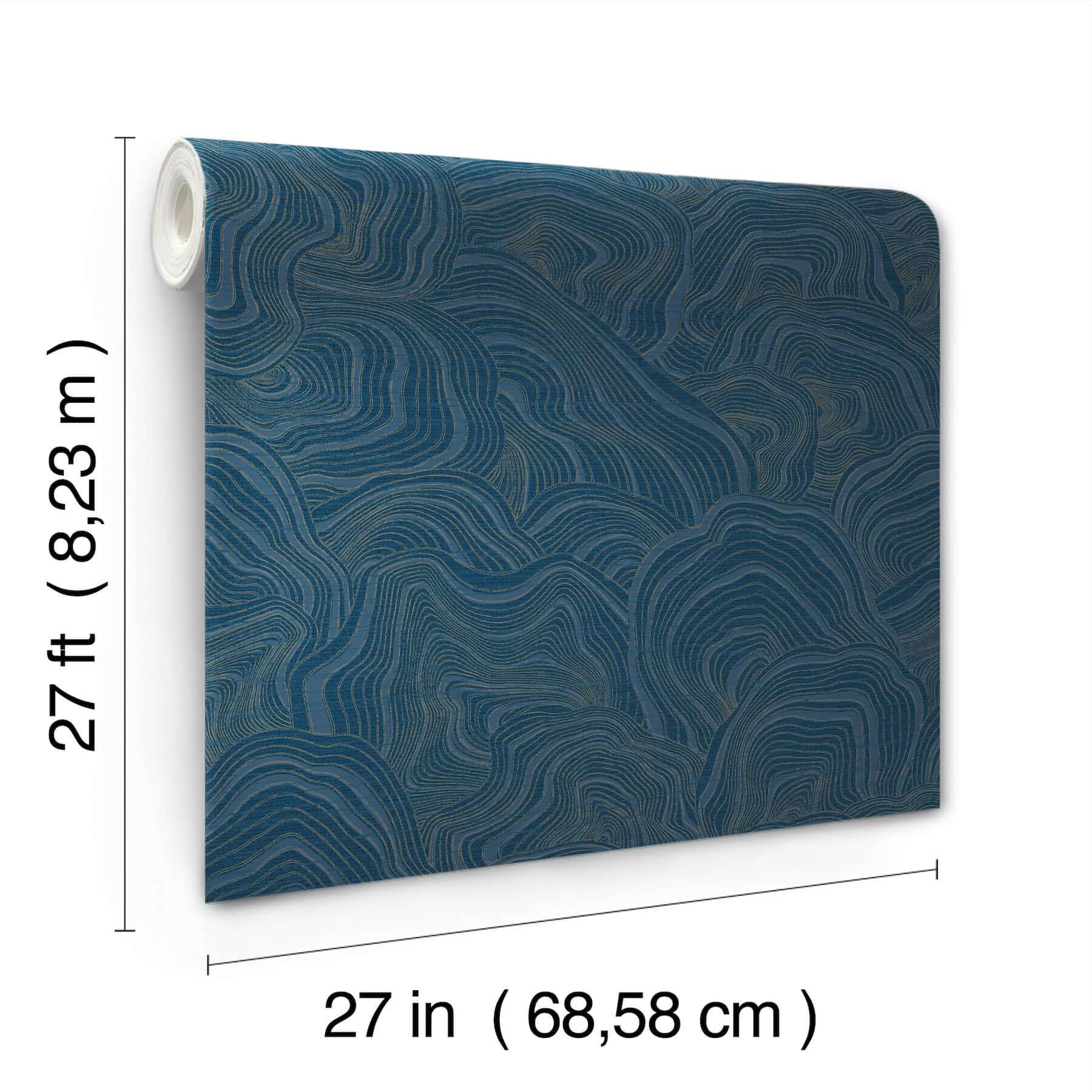geodes-navy-wallpaper-york-wallcoverings-gt4527 - York Wallcoverings Wallpaper