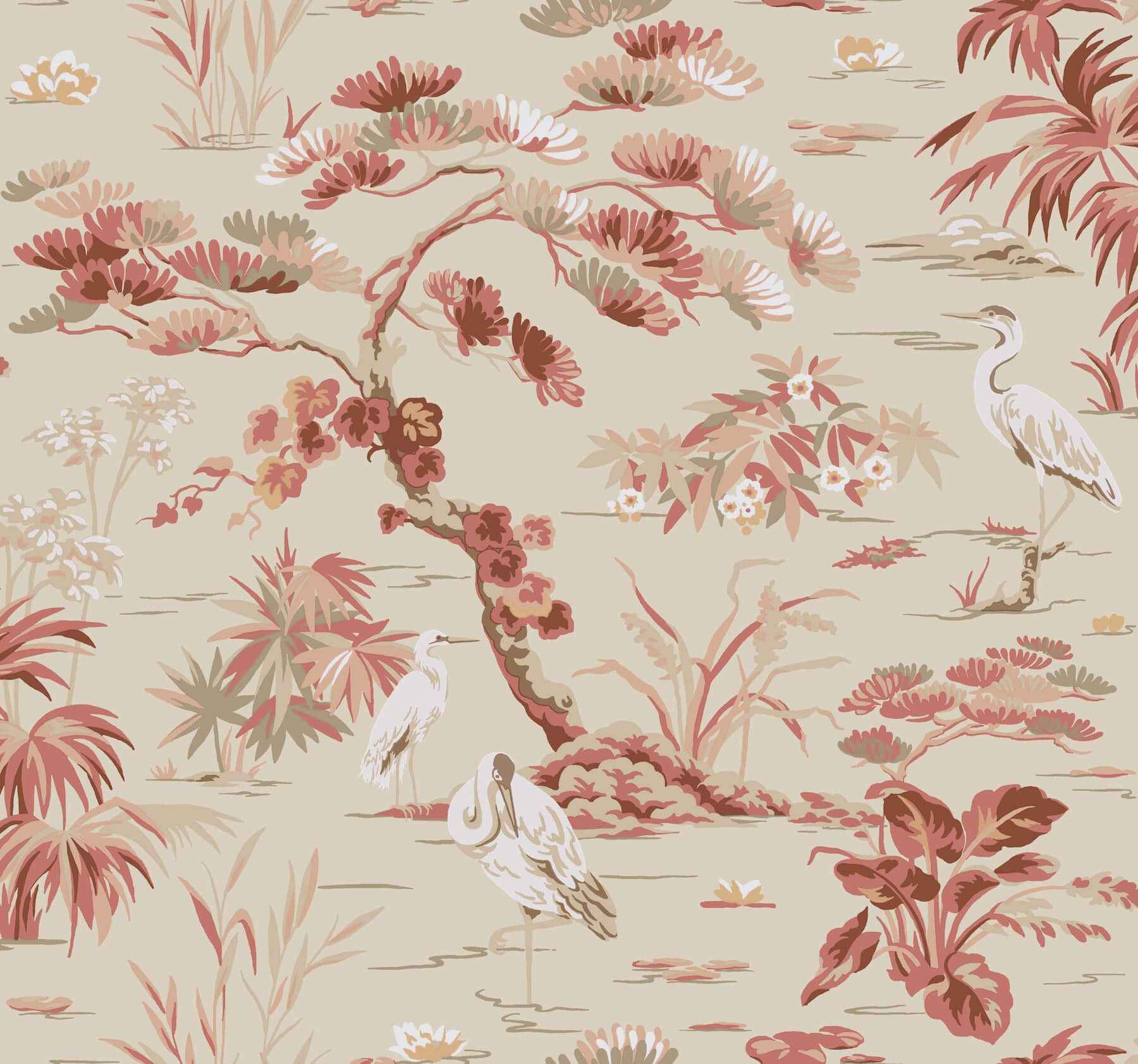 Bridgewater Coral Wallpaper - York Wallcoverings - GT4532 - York Wallcoverings Wallpaper