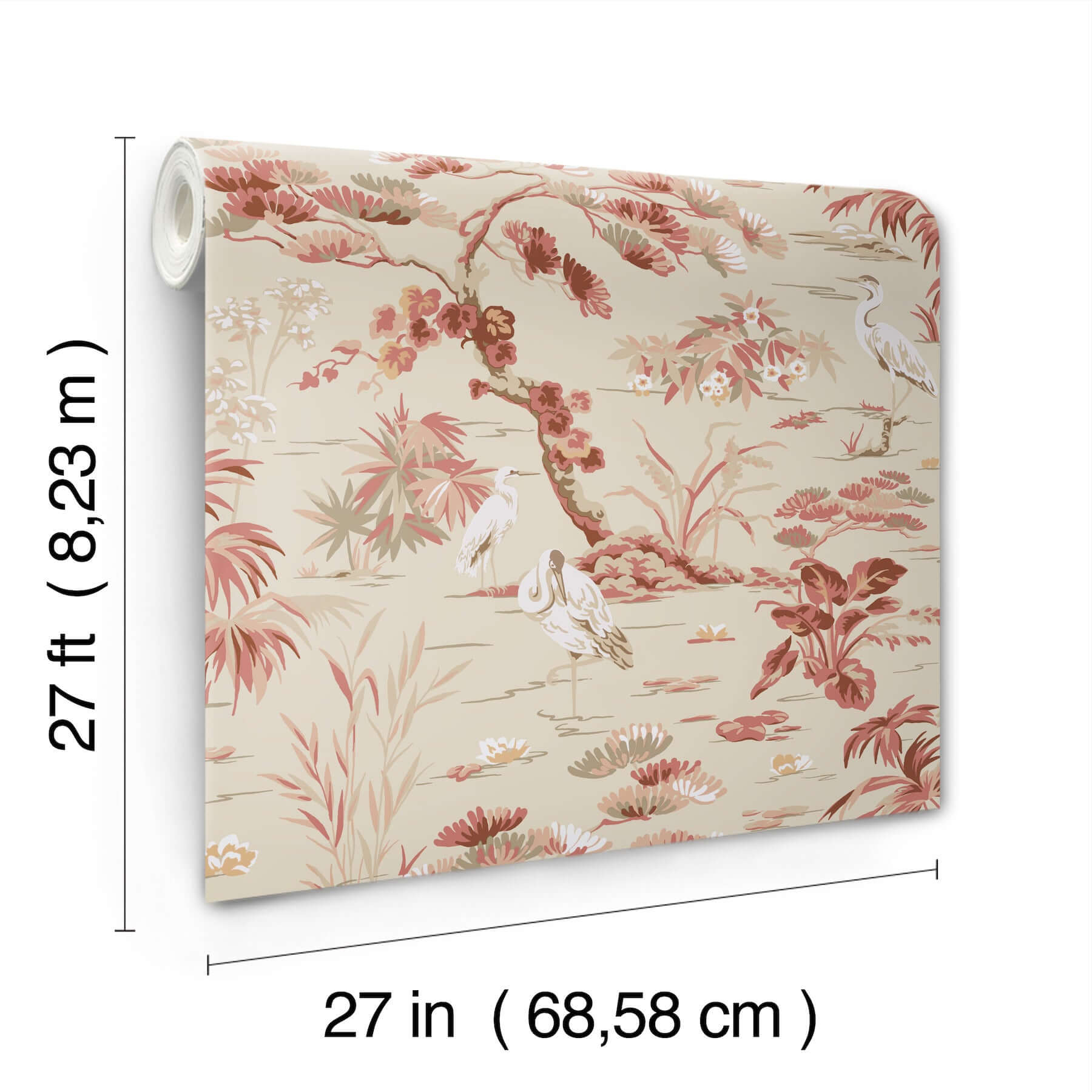 bridgewater-coral-wallpaper-york-wallcoverings-gt4532 - York Wallpaper Wallpaper