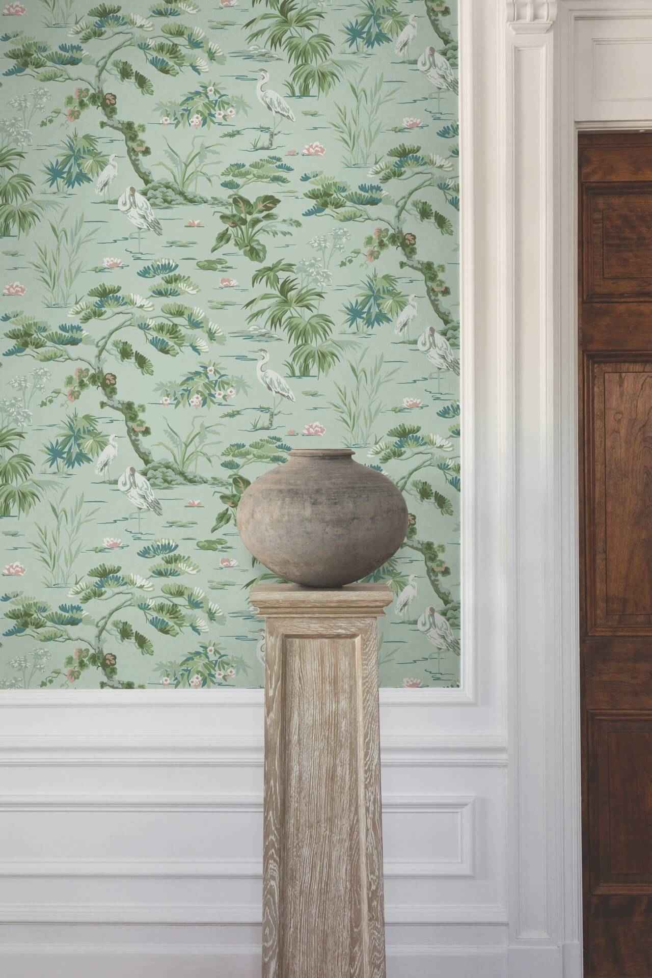 Bridgewater Mint Wallpaper - York Wallcoverings - GT4534 - York Wallcoverings Wallpaper