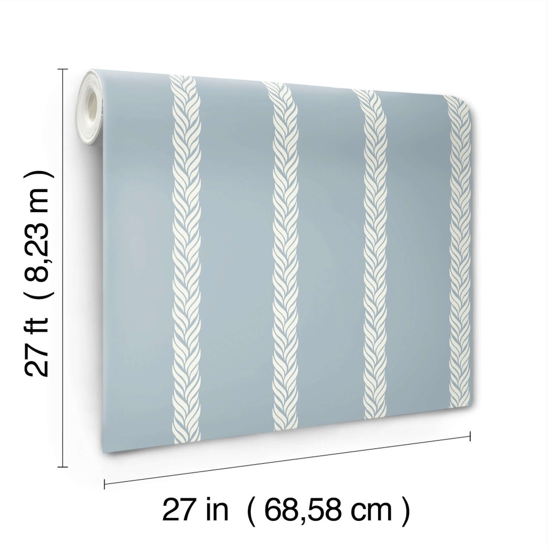 braided-stripe-wallpaper-blue-york-wallcoverings-gt4546 - York Wallcoverings Wallpaper