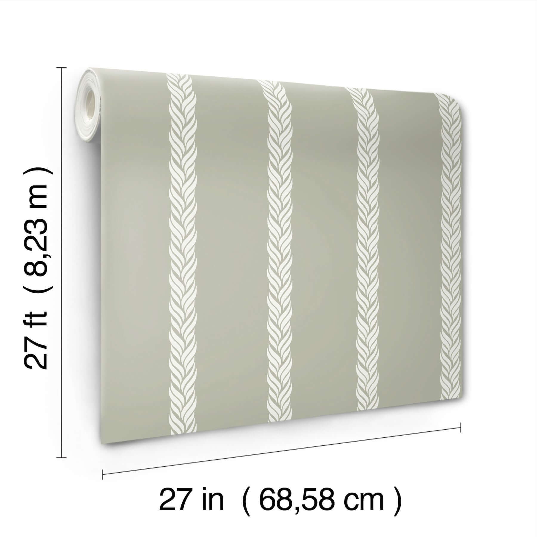 braided-stripe-green-wallpaper-york-wallcoverings-gt4541 - York Wallcoverings Wallpaper