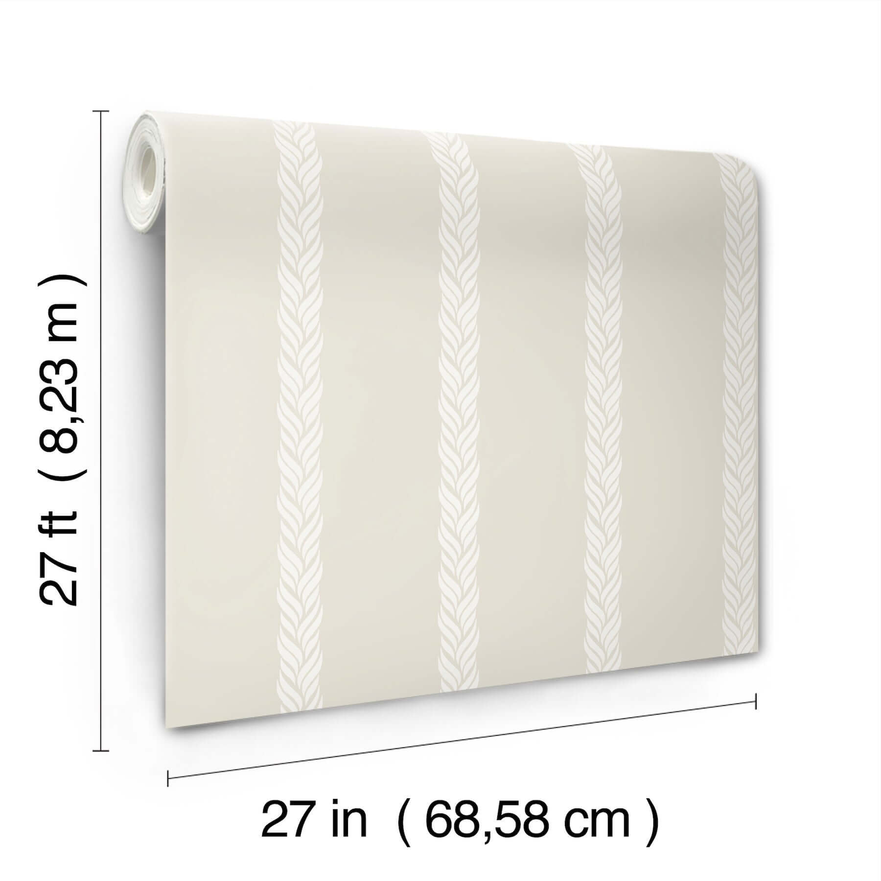 braided-stripe-tan-wallpaper-york-wallcoverings-gt4545 - York Wallcoverings Wallpaper