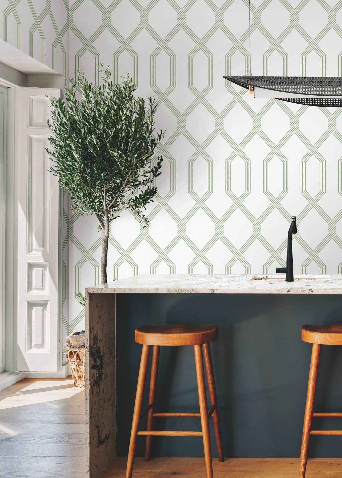 Palisade Green Wallpaper - York Wallcoverings - GT4555 - York Wallcoverings Wallpaper