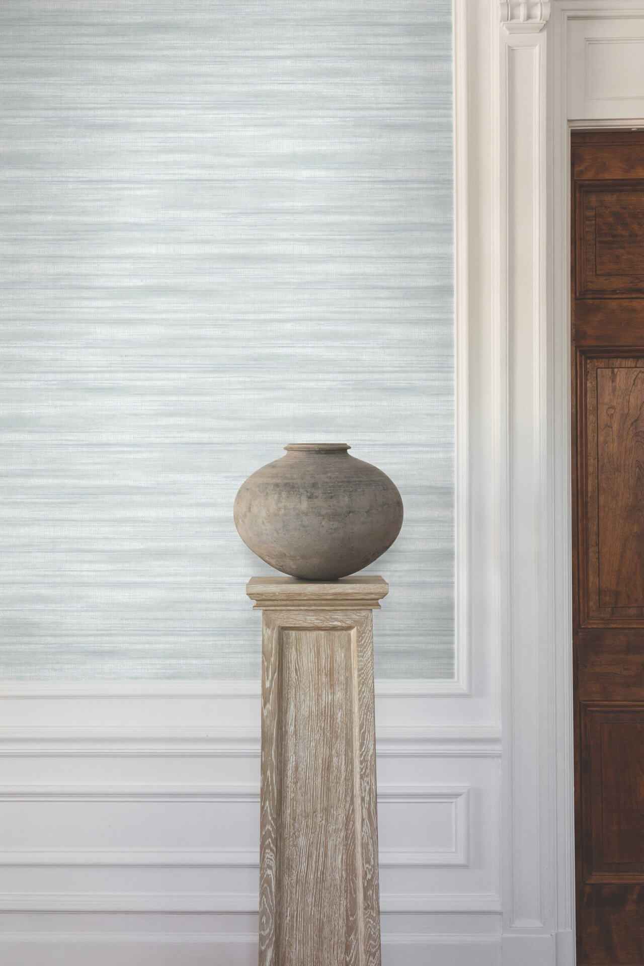 Brushed Linen Light Blue Wallpaper - York Wallcoverings - GT4564 - York Wallcoverings Wallpaper