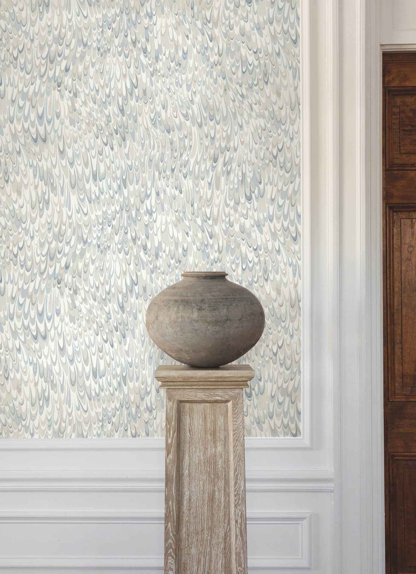 Aslan Blue Wallpaper - York Wallcoverings - GT4584 - York Wallcoverings Wallpaper