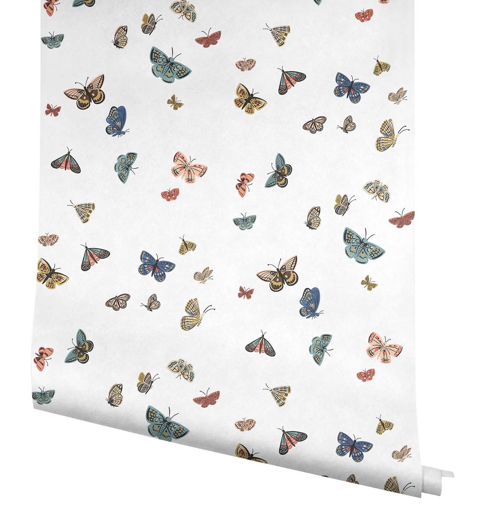 butterfly-house-white-wallpaper-york-wallcoverings-rf7411 - York Wallpaper Wallpaper