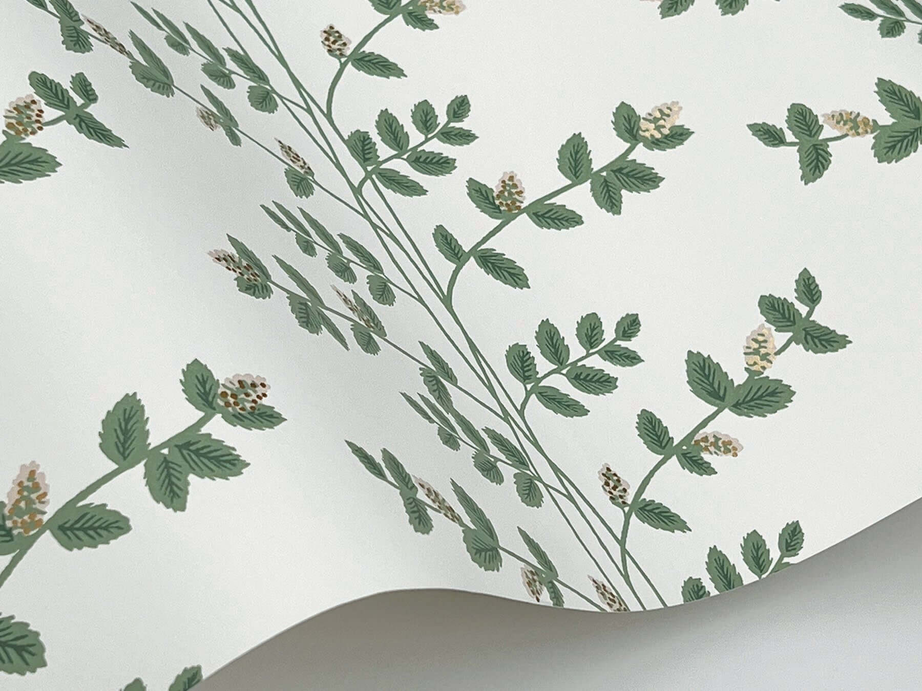 climbing-vine-wallpaper-white-gold-york-wallcoverings-rf7424 - York Wallcoverings Wallpaper