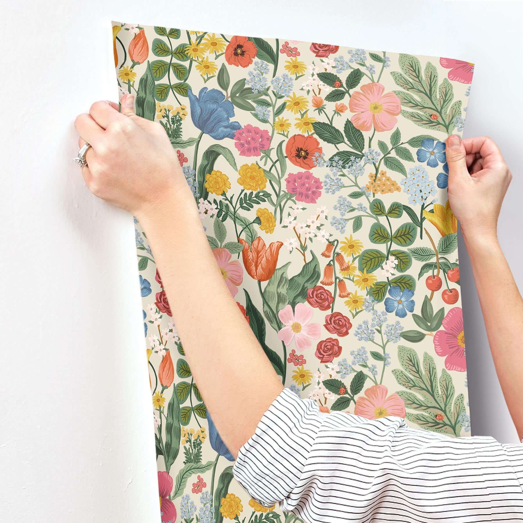 blossom-wallpaper-cream-york-wallcoverings-rf7492 - York Wallcoverings Wallpaper