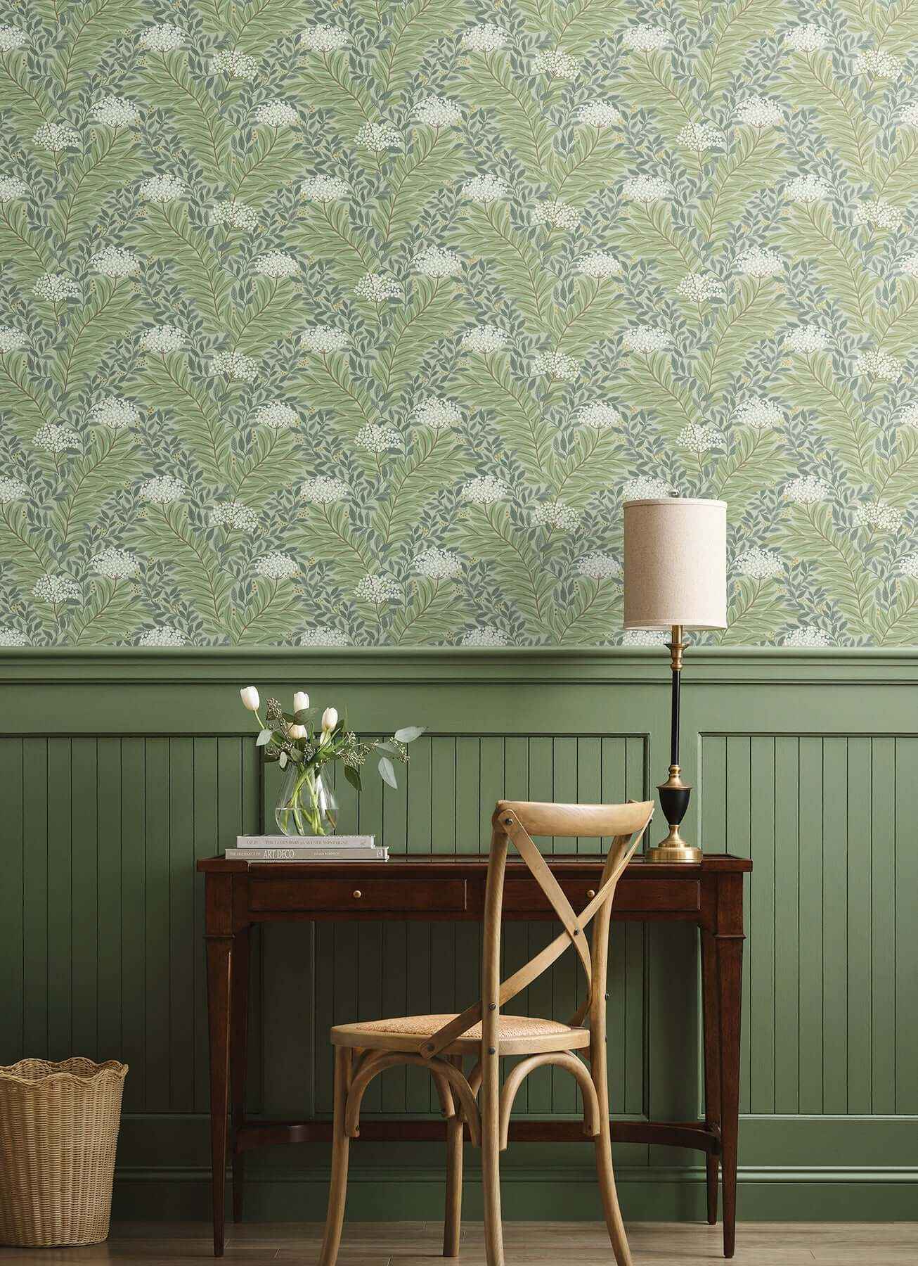 Highgrove Sage Wallpaper - York Wallcoverings - RF7503 - York Wallcoverings Wallpaper
