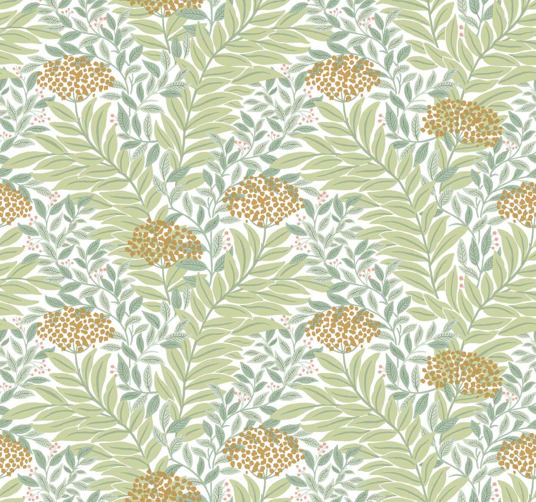 Highgrove White Wallpaper - York Wallcoverings - RF7501