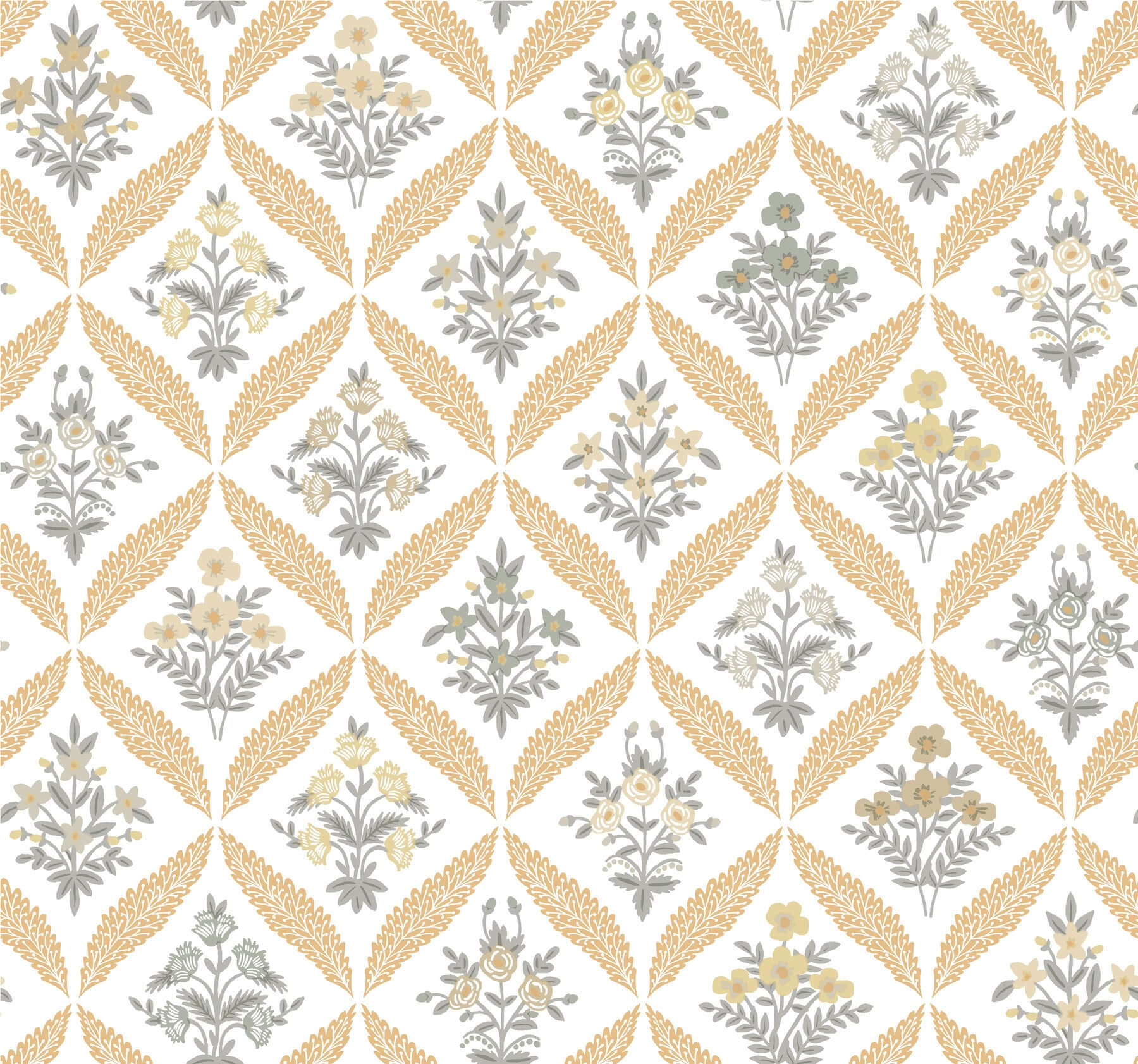 estee-garden-gold-wallpaper-york-wallcoverings-rf7511 - York Wallpaper Wallpaper