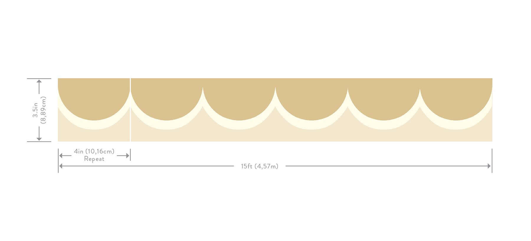 scallop-wallpaper-trim-linen-york-wallcoverings-rf7521b - York Wallcoverings Wallpaper
