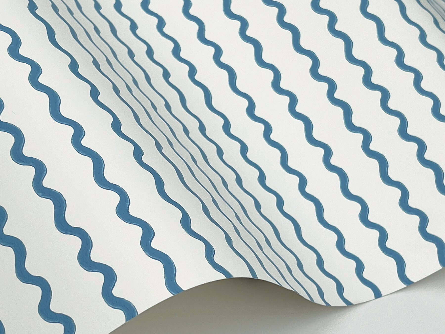 rickrack-wallpaper-blue-york-wallcoverings-rf7555 - York Wallcoverings Wallpaper