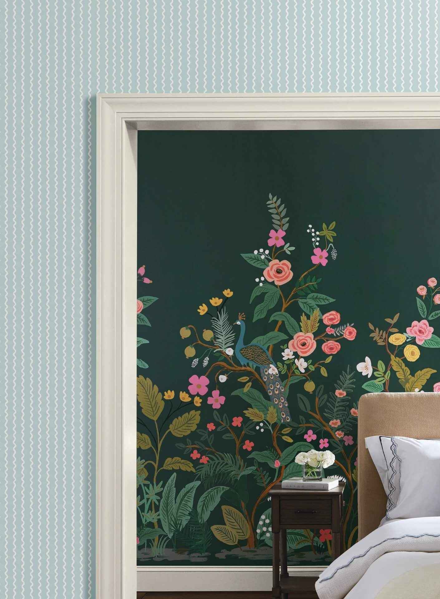 Rickrack Light Blue Wallpaper - York Wallcoverings - RF7552 - York Wallcoverings Wallpaper