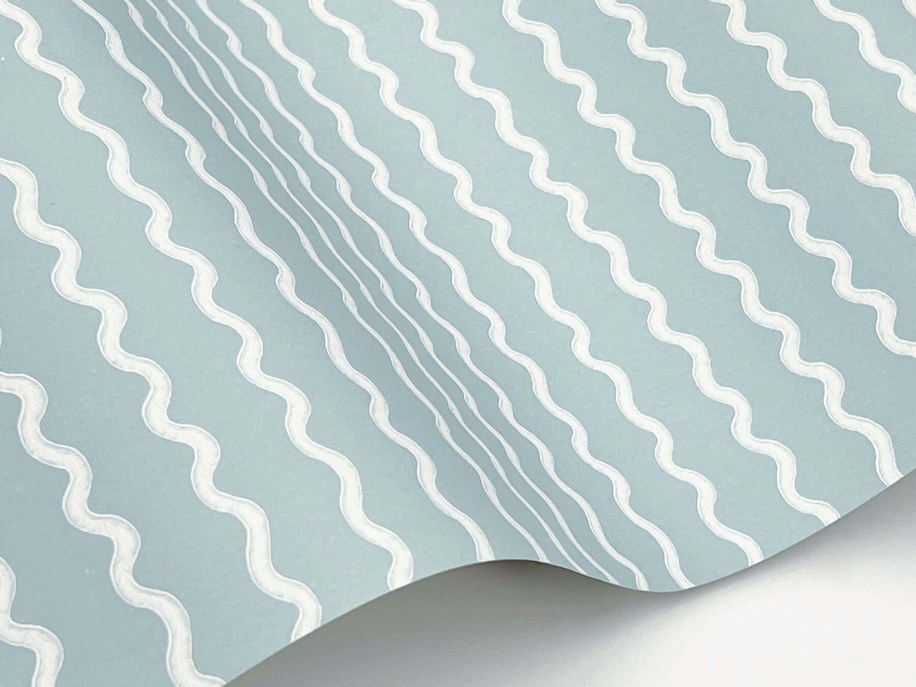 rickrack-wallpaper-light-blue-york-wallcoverings-rf7552 - York Wallcoverings Wallpaper