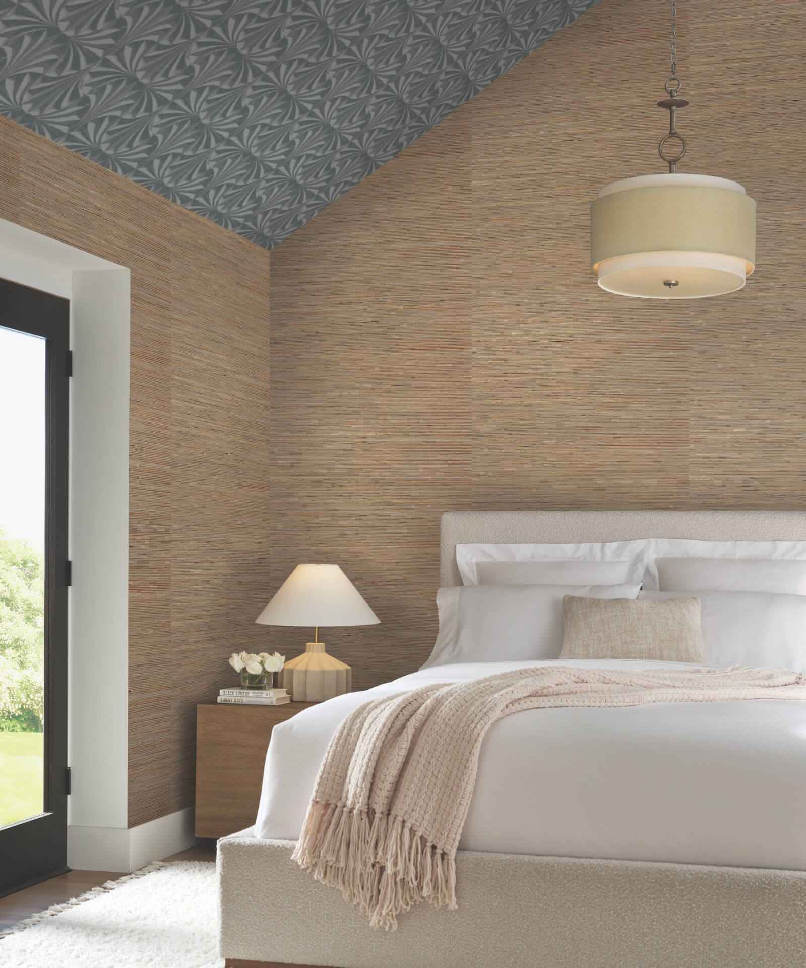 Bamboo Black Hemp Blend Wallpaper - York Wallcoverings - NT6101 - York Wallcoverings Wallpaper